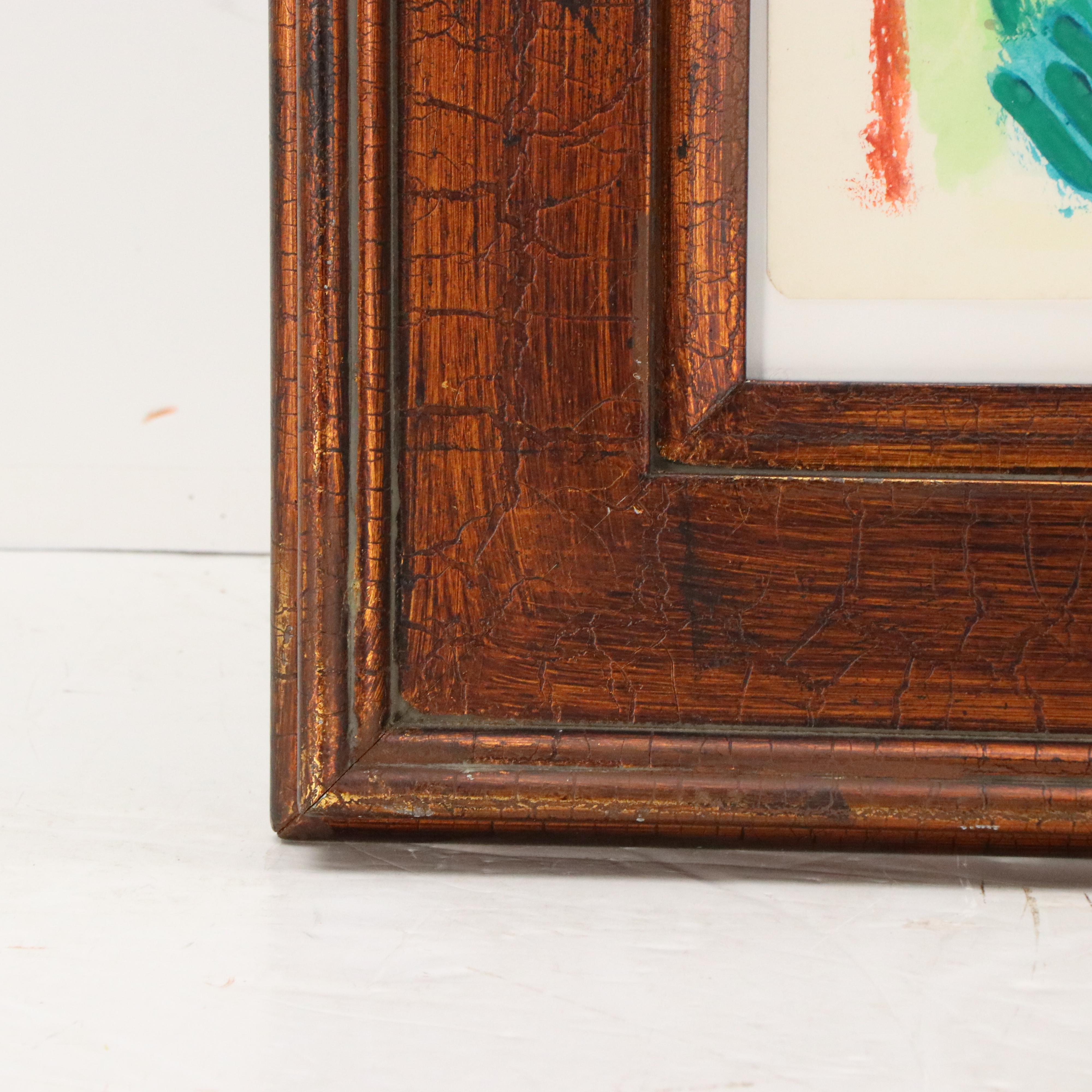 Phyllis Trager Hyman Non-Objective Gouache Painting, 1980