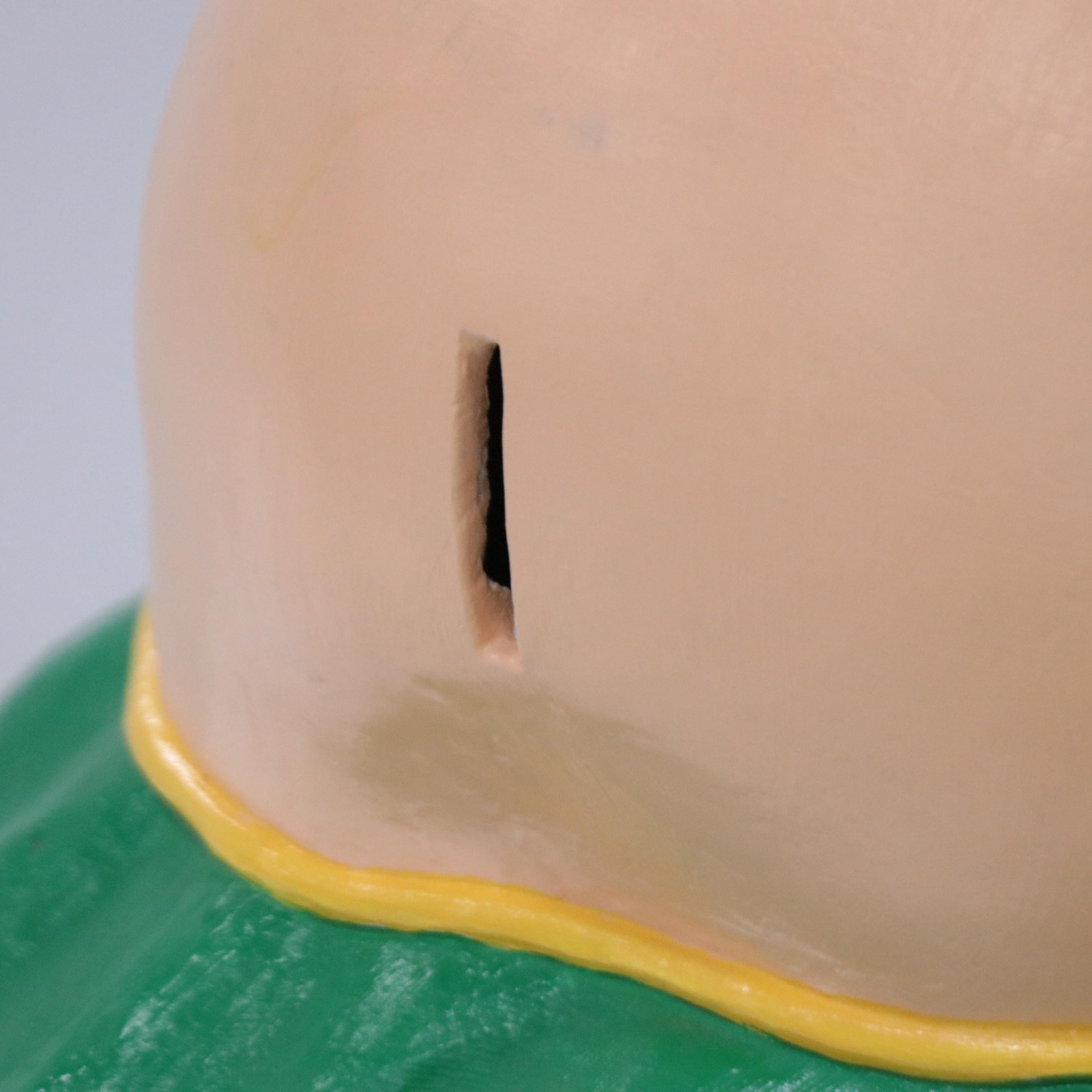 Continental Studios Hand-Painted Ceramic Piggy Bank, 1976