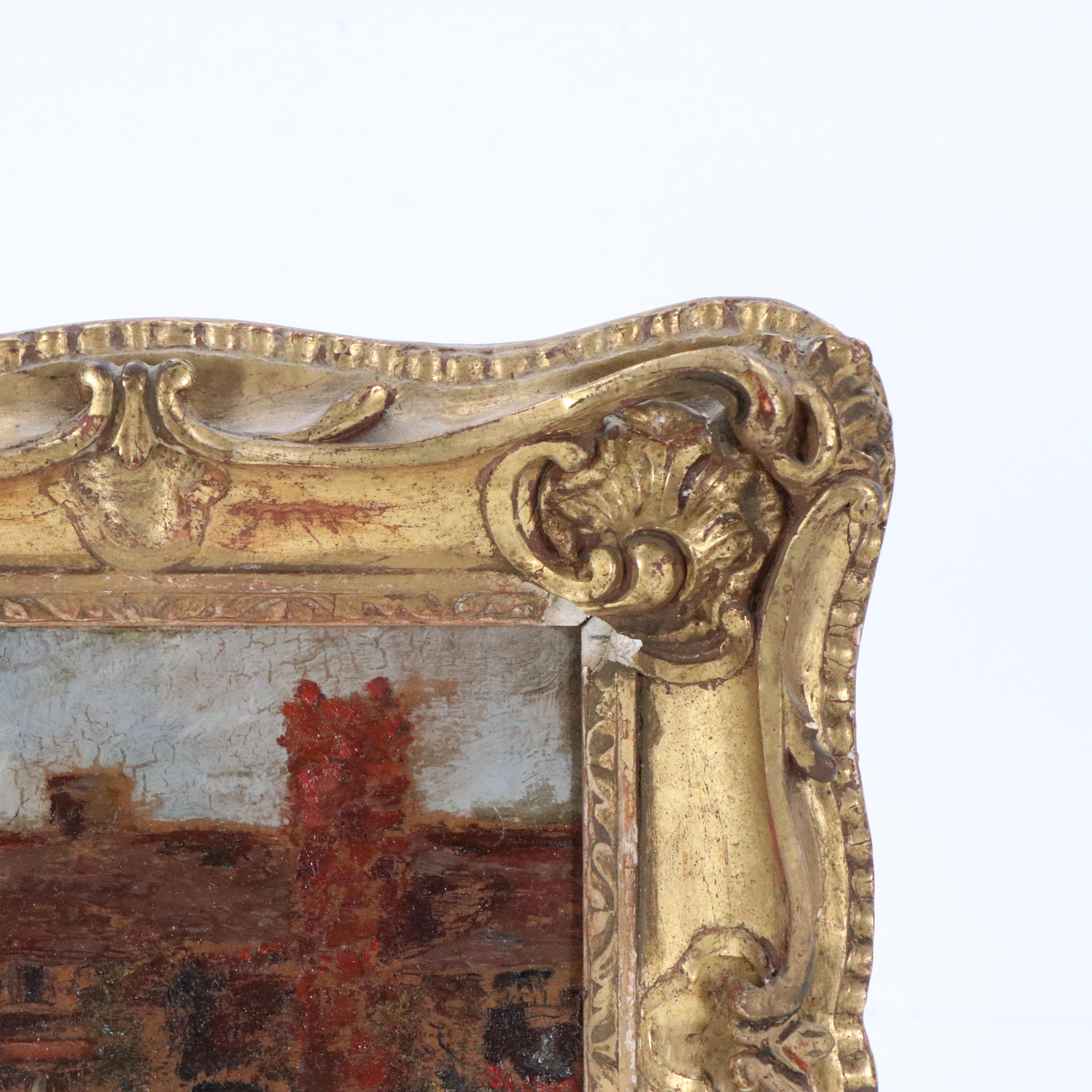 Oil Painting of Garden Landscape