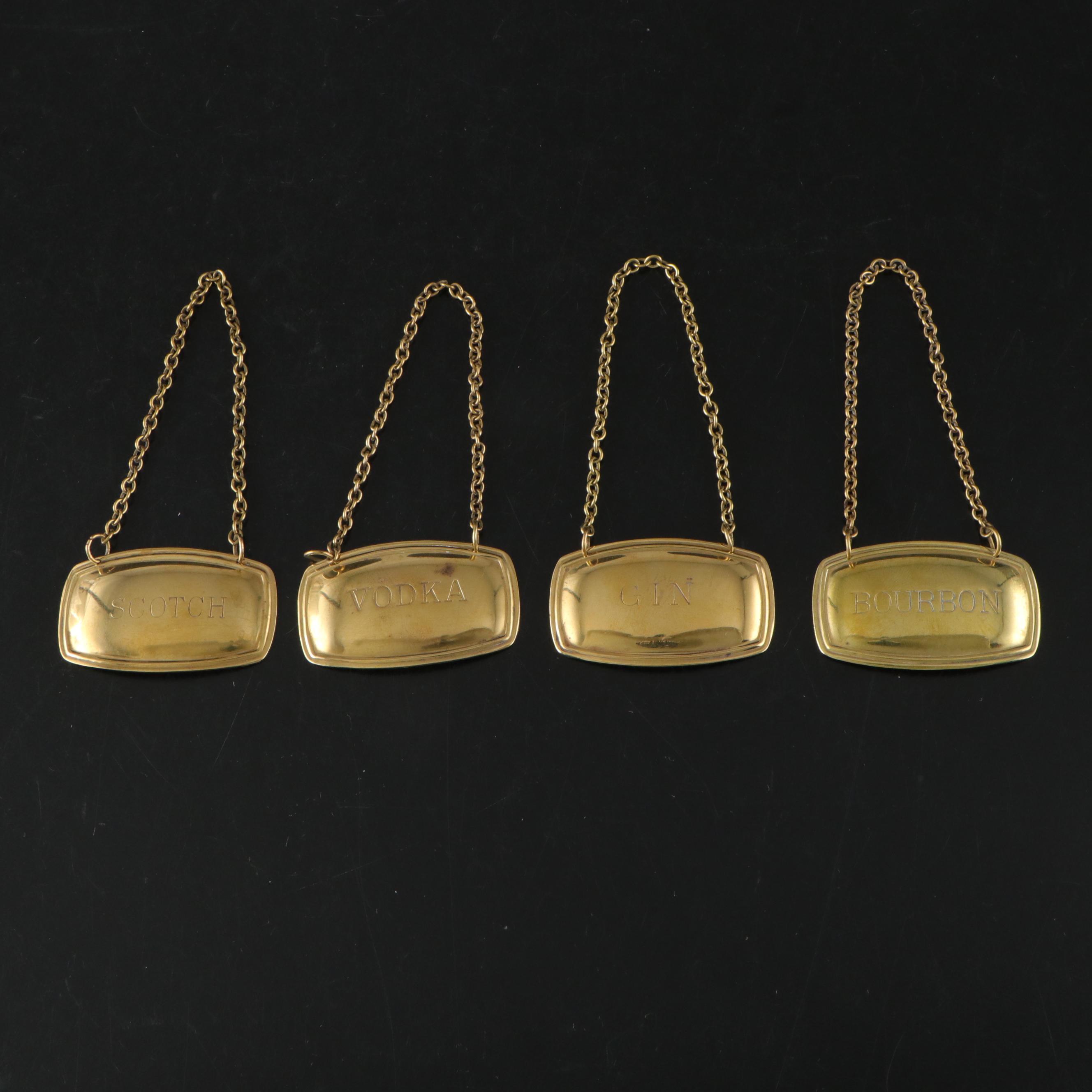 Oneida "Antonia" Pitcher with Sasaki Glass Ice Bucket, Decanters and Tags