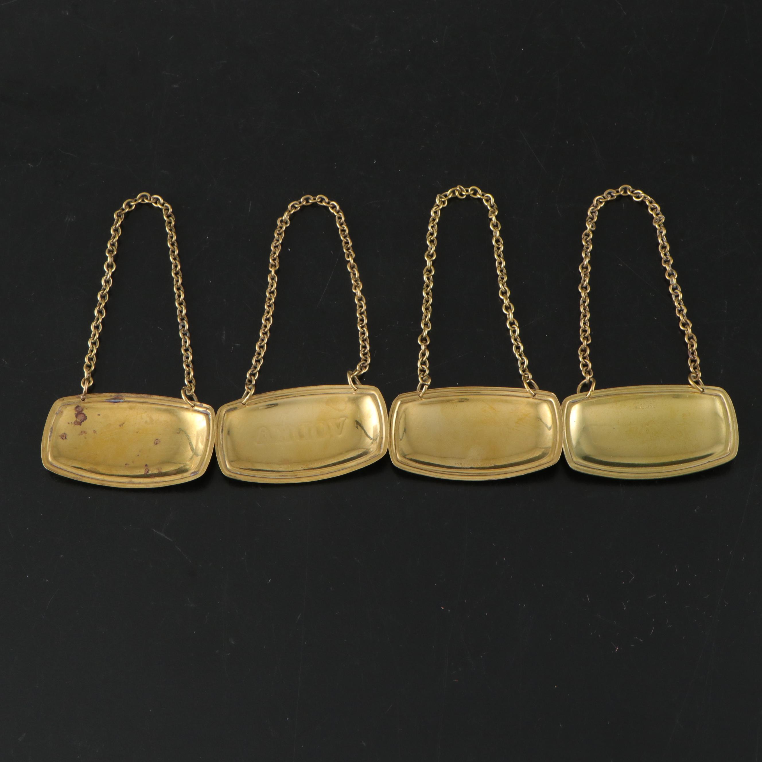 Oneida "Antonia" Pitcher with Sasaki Glass Ice Bucket, Decanters and Tags