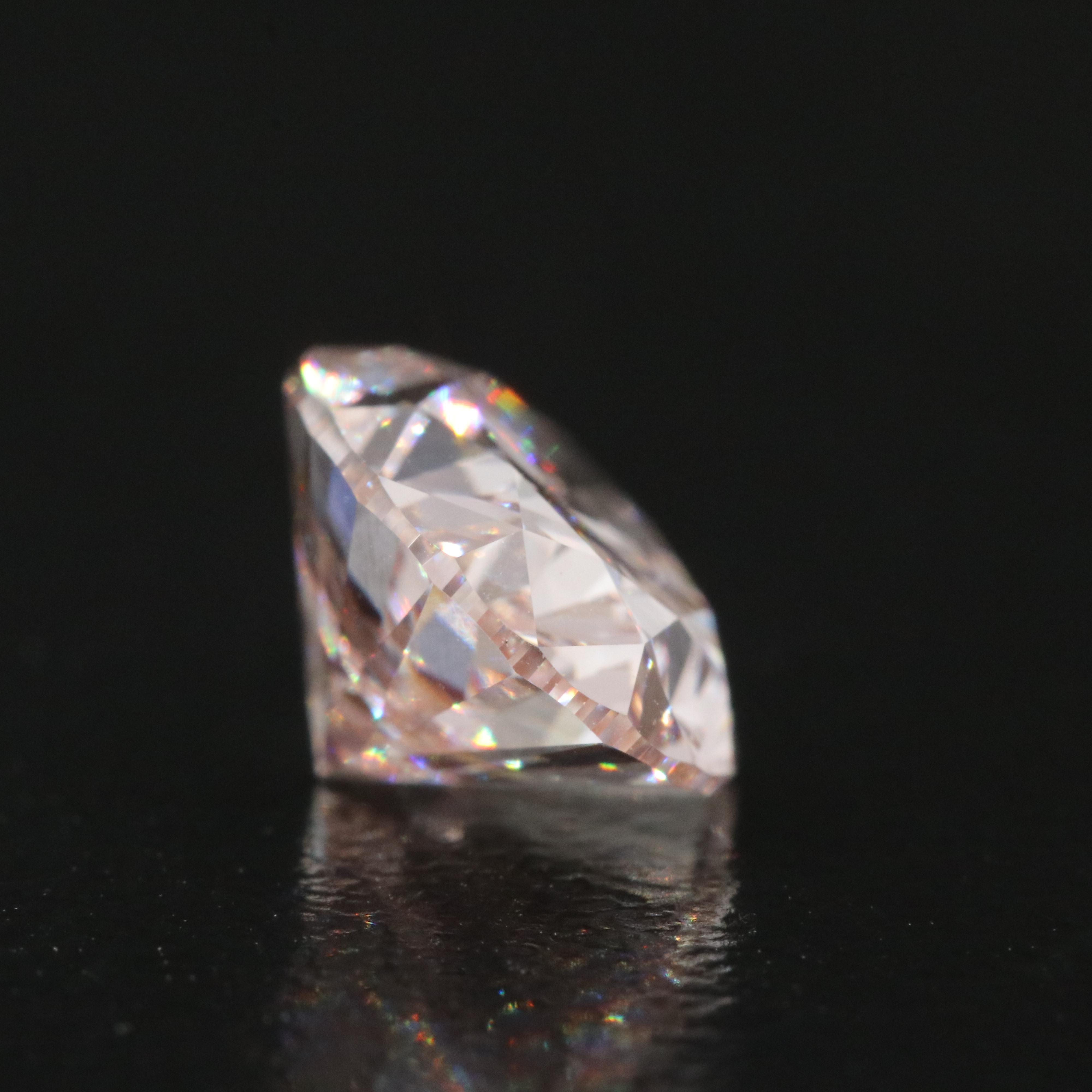 Loose 3.01 CT Lab Grown Fancy Pink Diamond with IGI Report