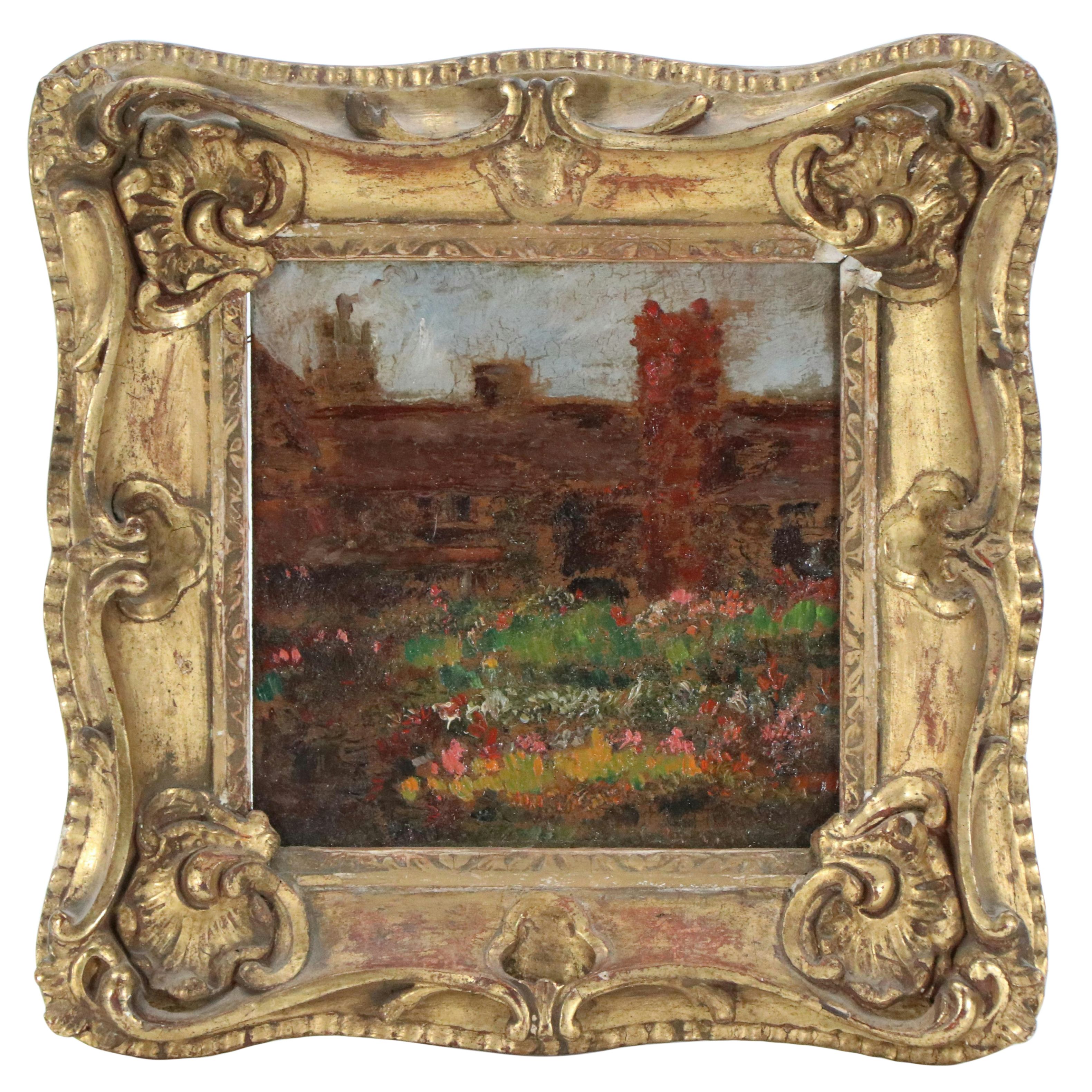Oil Painting of Garden Landscape