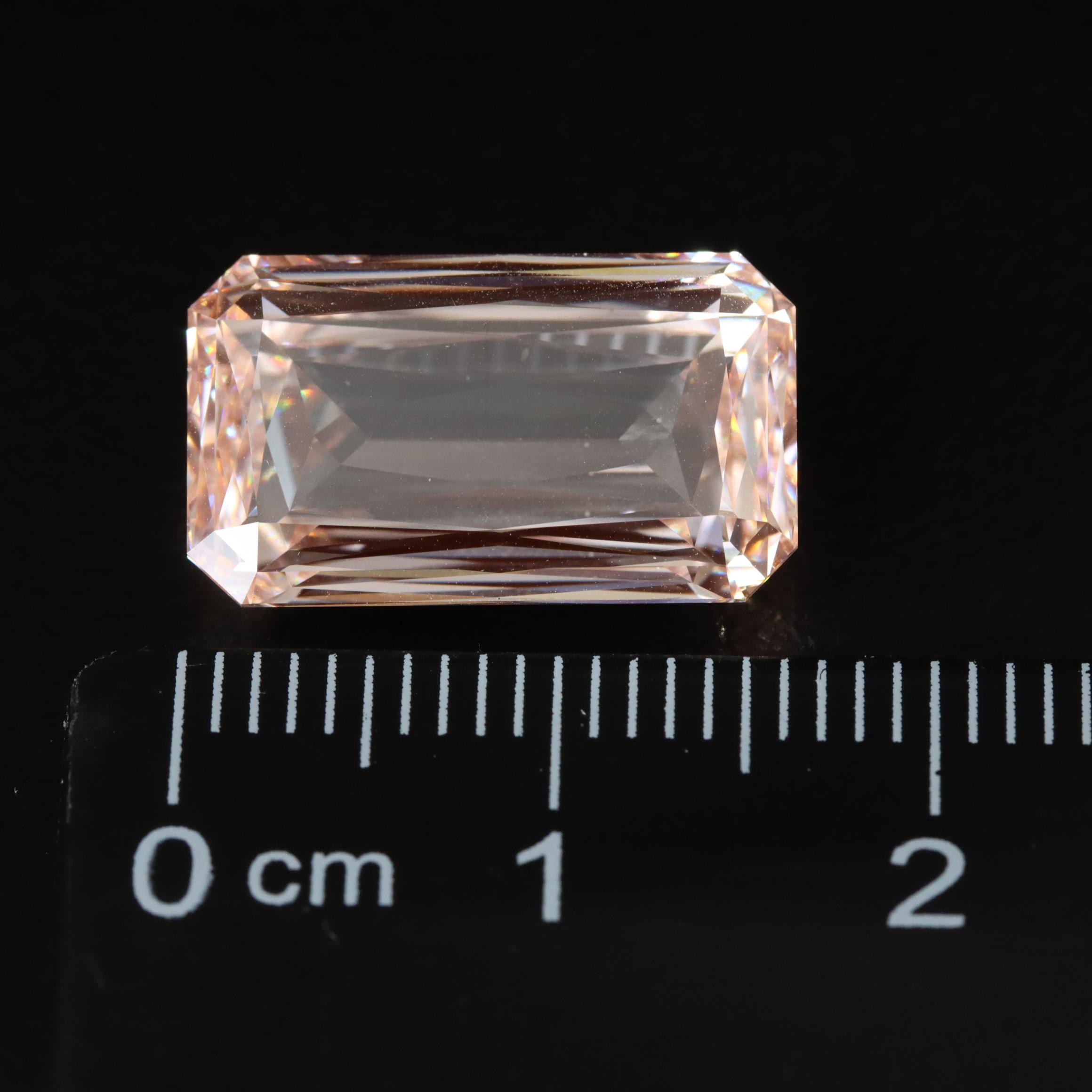 Loose 10.09 CT Lab Grown Fancy Pink Diamond with IGI Report