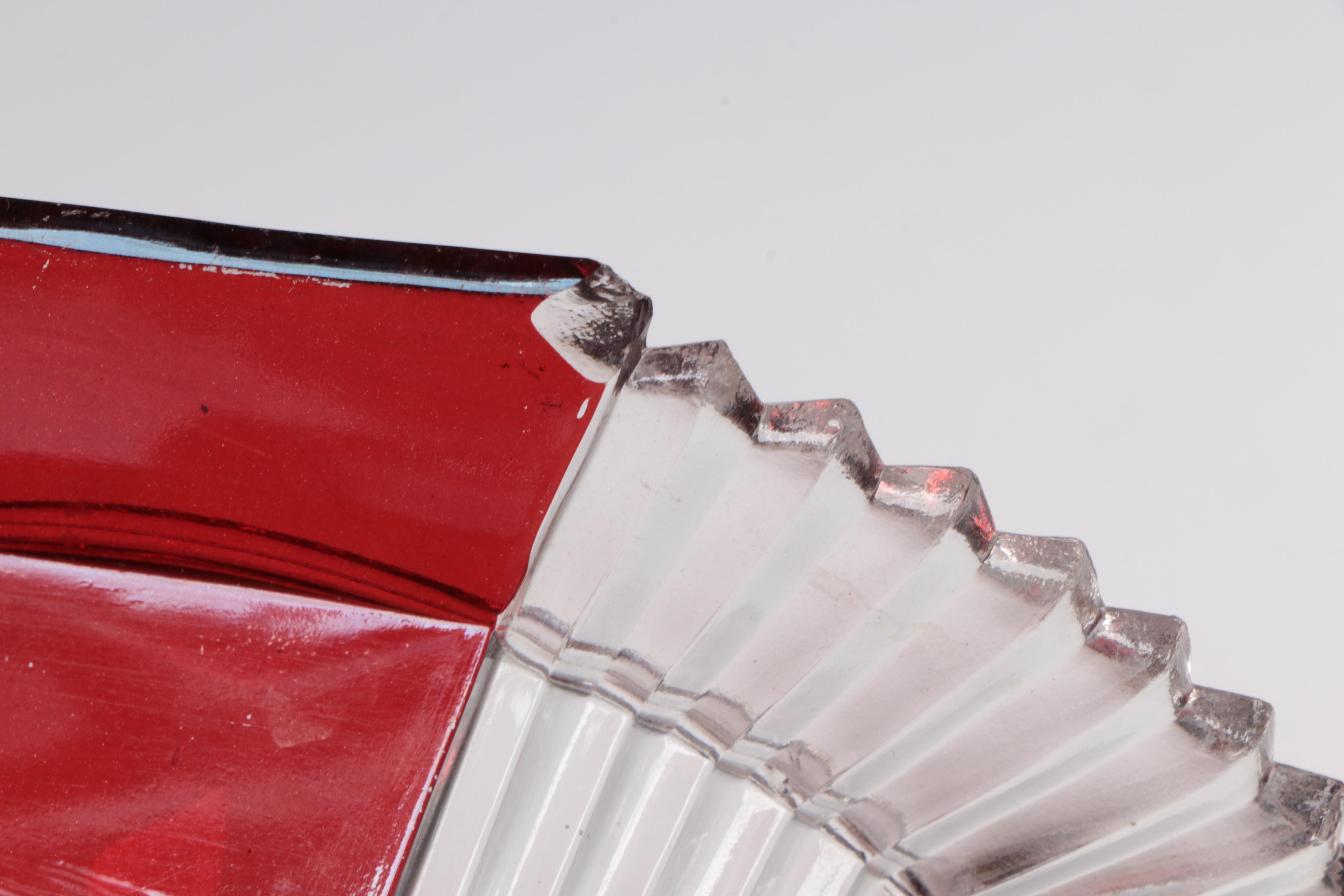 Tartentum "Atlanta" Creamer with Kings Crown and Other Ruby Flashed Tableware