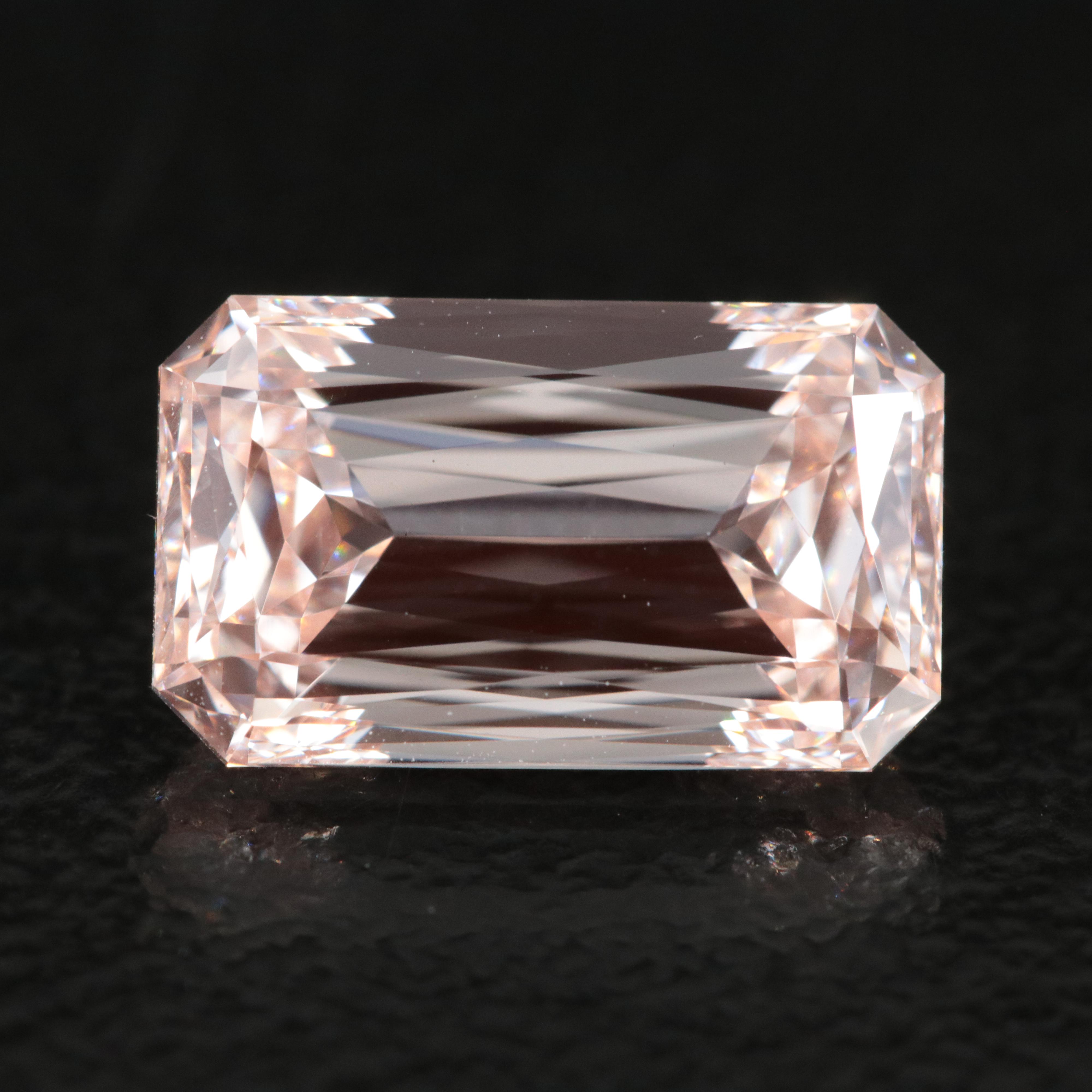 Loose 2.63 CT Lab Grown Fancy Pink Diamond with IGI Report