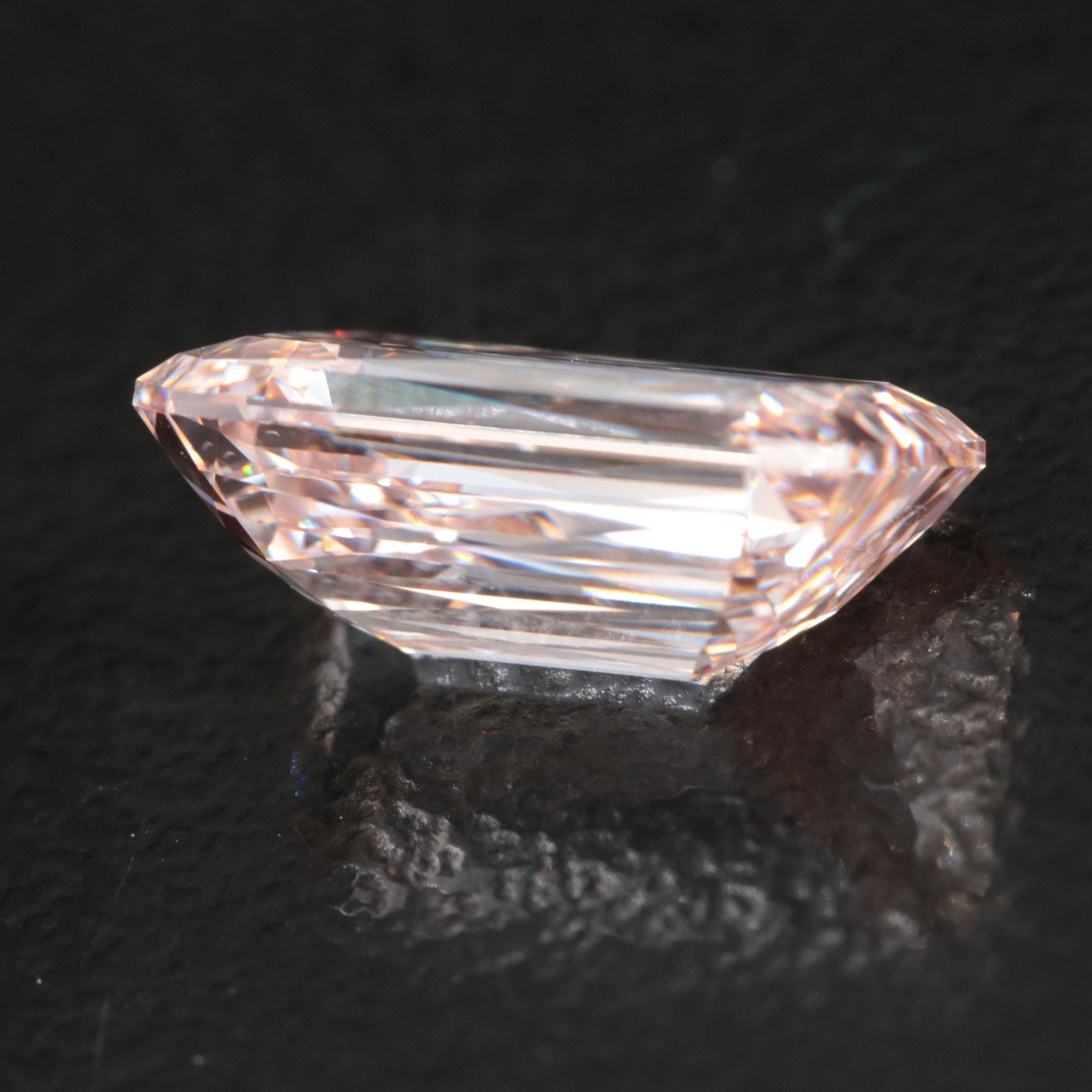Loose 2.63 CT Lab Grown Fancy Pink Diamond with IGI Report