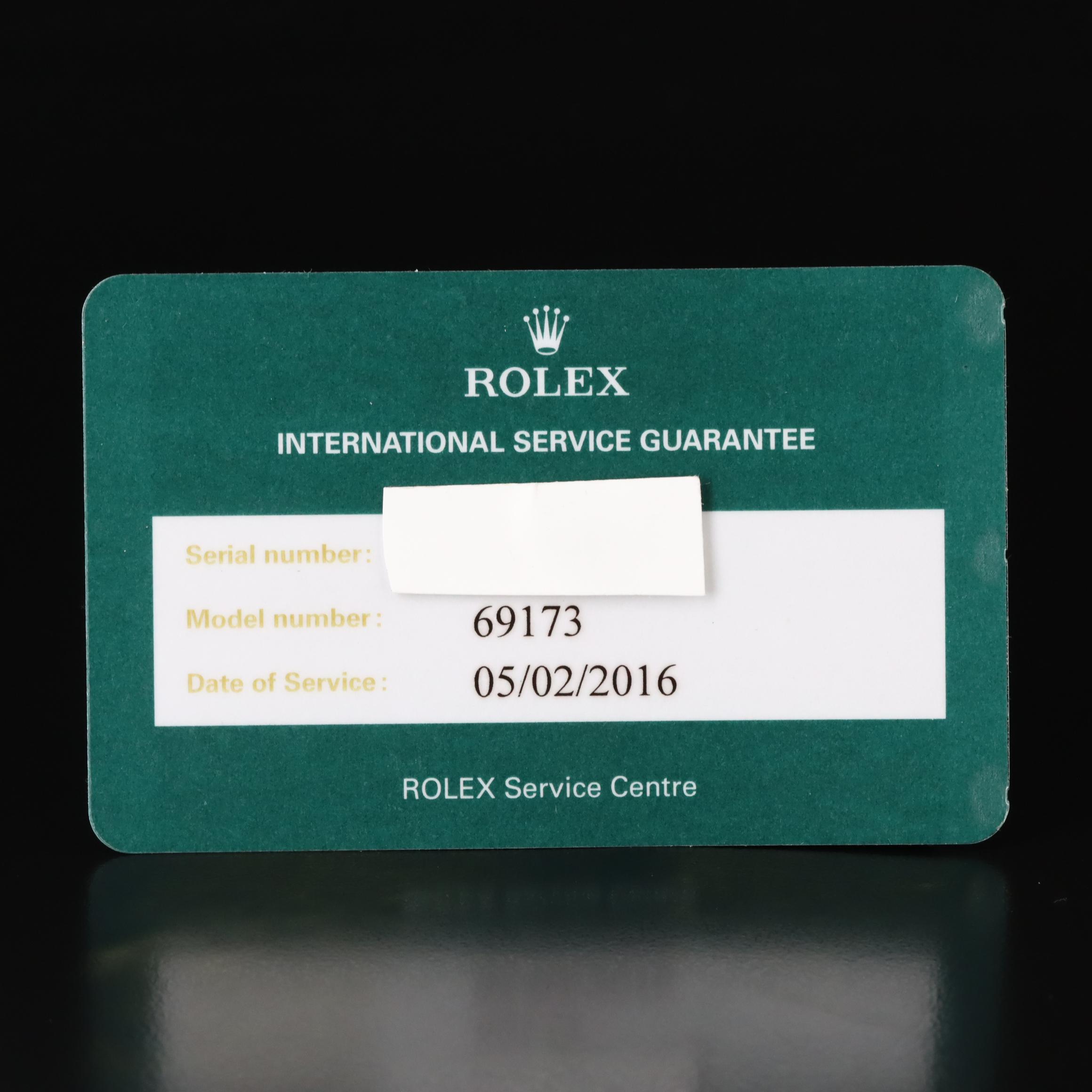 1986 Rolex Factory Diamond Dial Datejust Watch