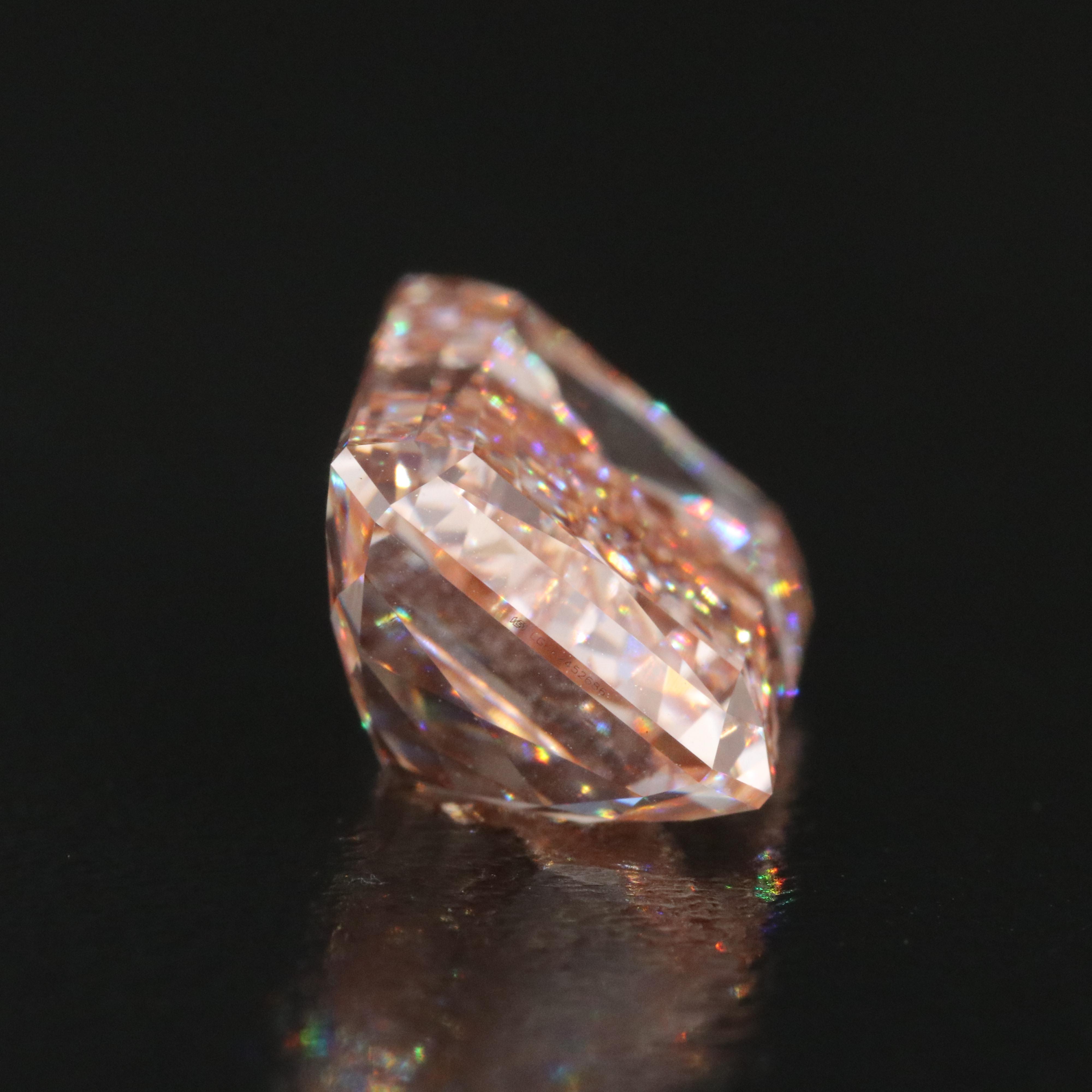 Loose 10.23 CT Lab Grown Fancy Pink Diamond with IGI Report