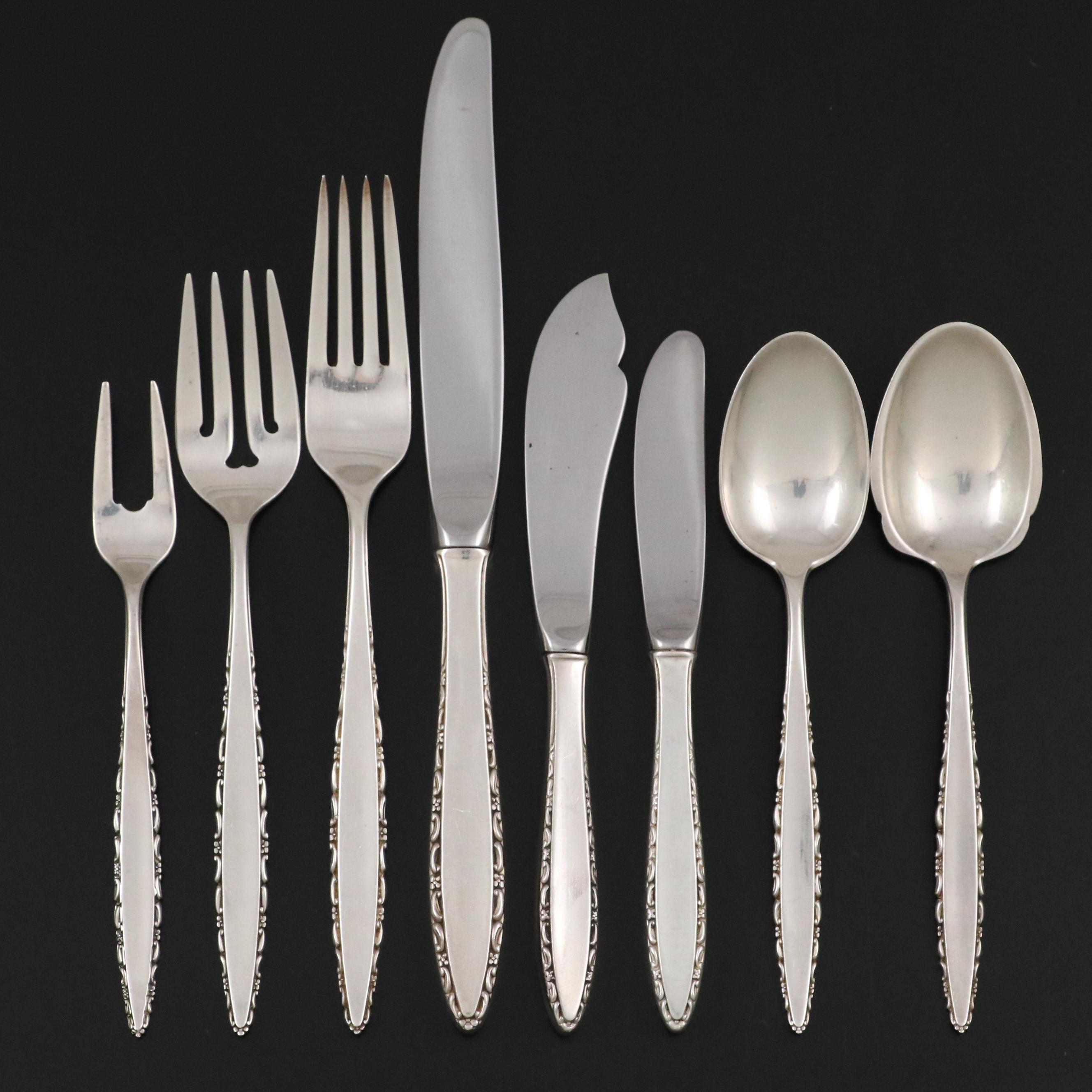 Lunt "Lace Point" Sterling Silver Flatware, 1965-1996