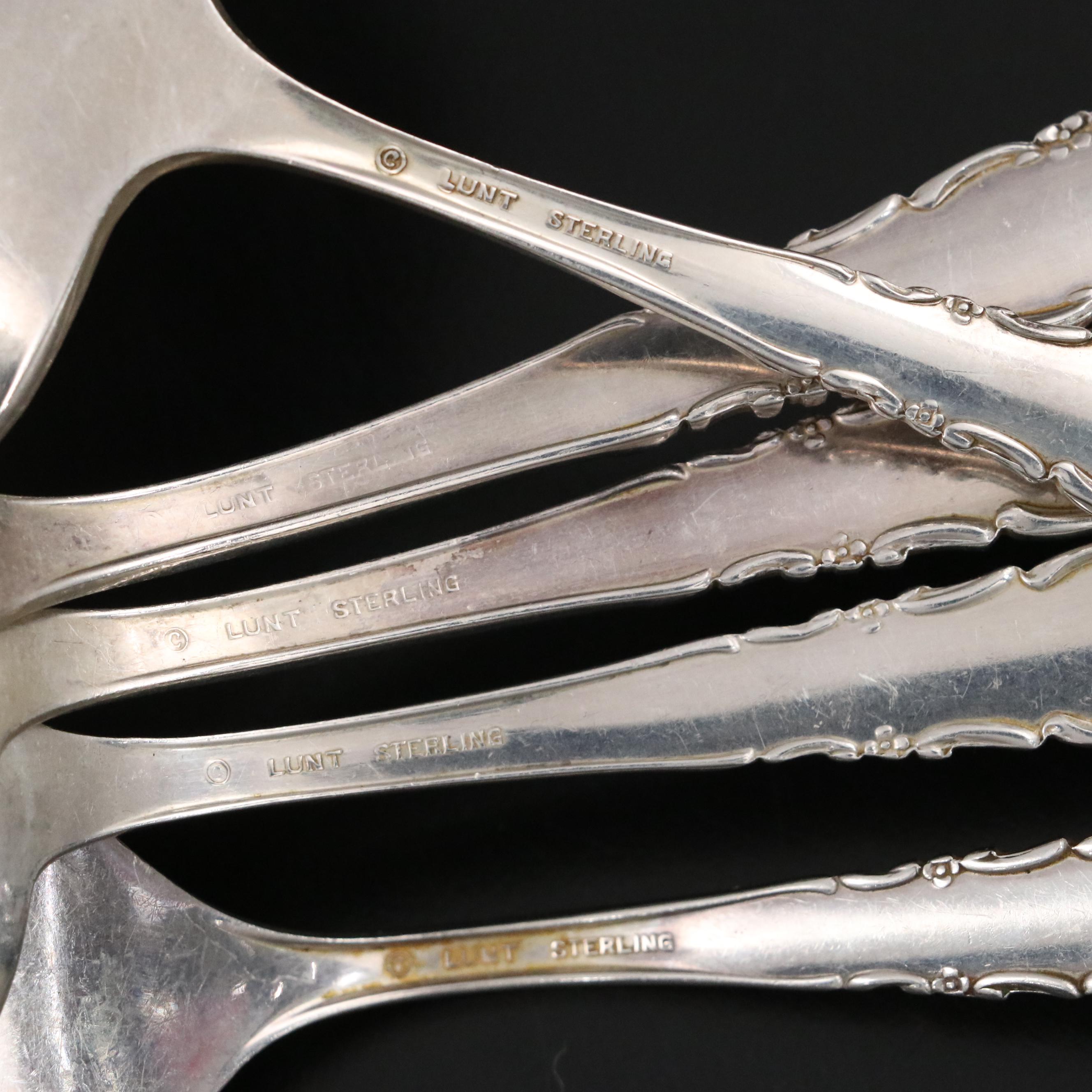 Lunt "Lace Point" Sterling Silver Flatware, 1965-1996