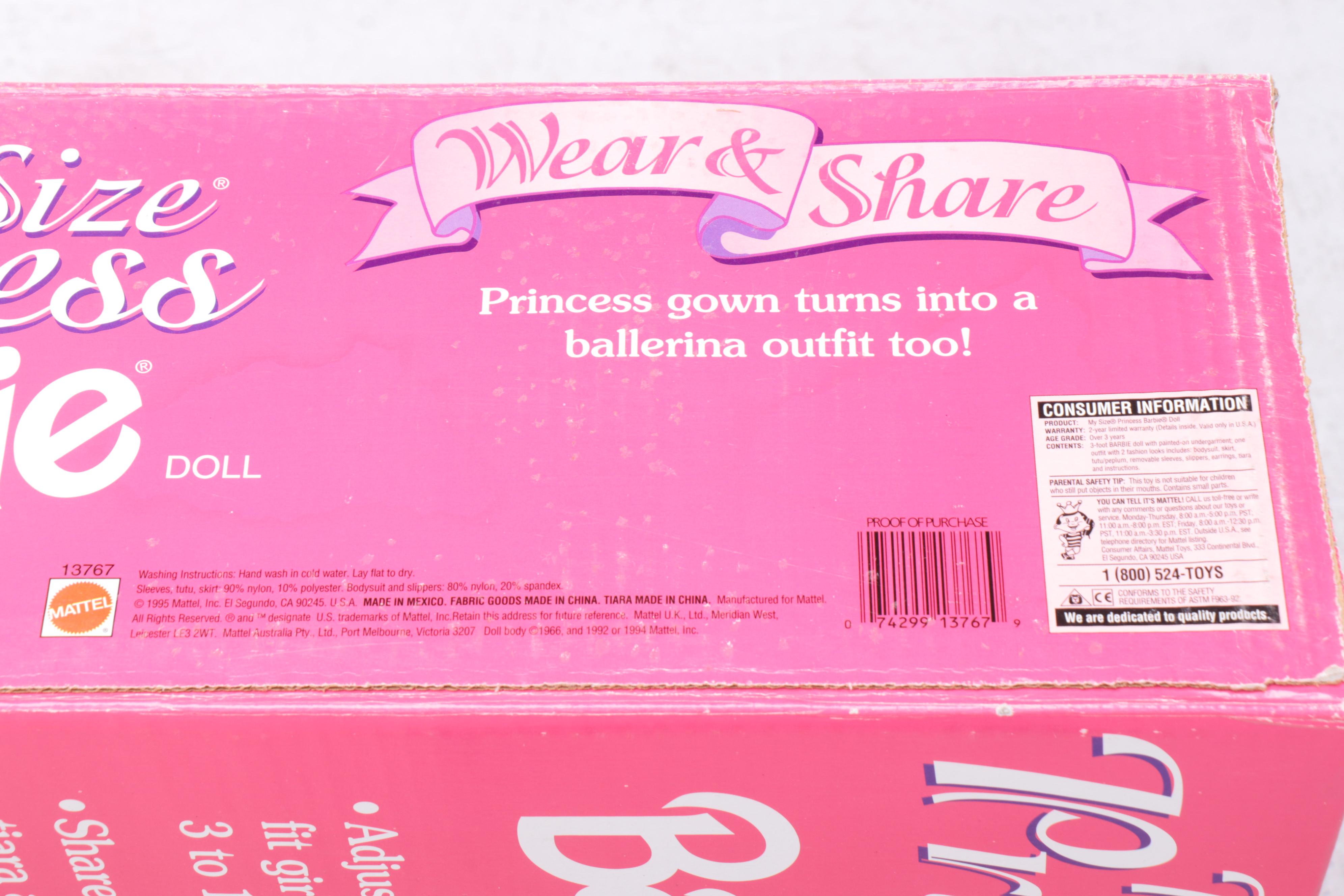 Mattel "My Size Princess" Barbie