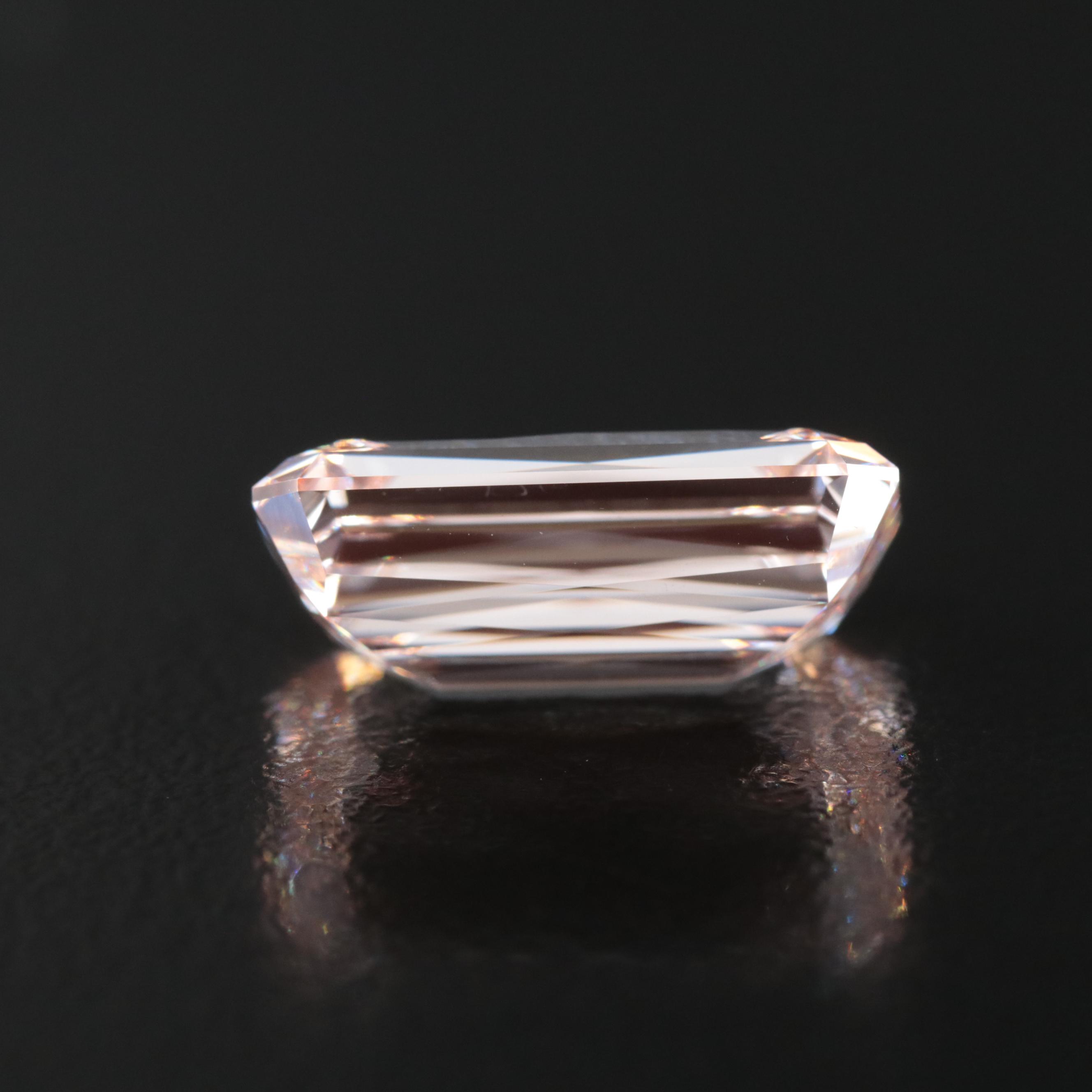 Loose 10.09 CT Lab Grown Fancy Pink Diamond with IGI Report