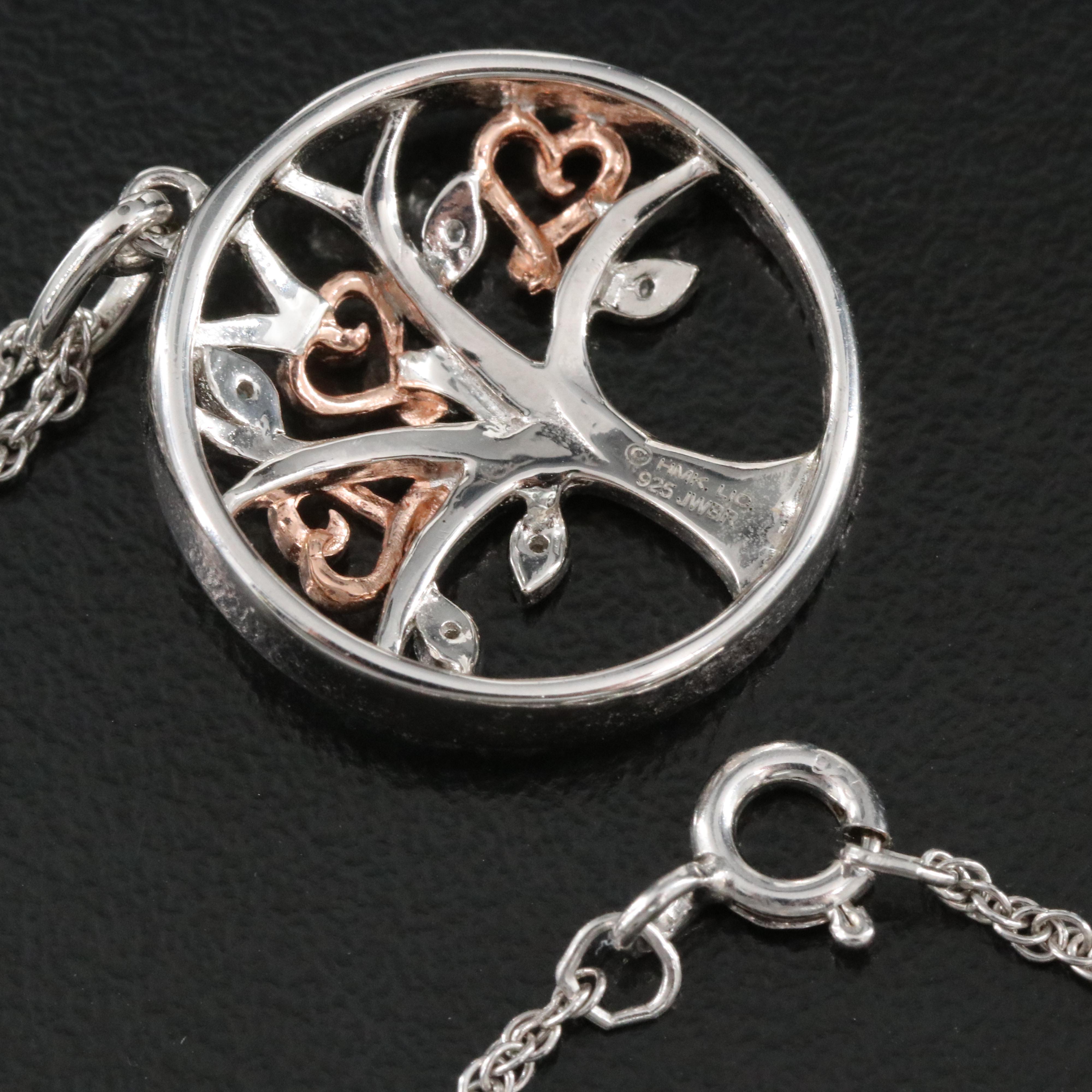 Hallmark Sterling Diamond Tree of Life Pendant Necklace