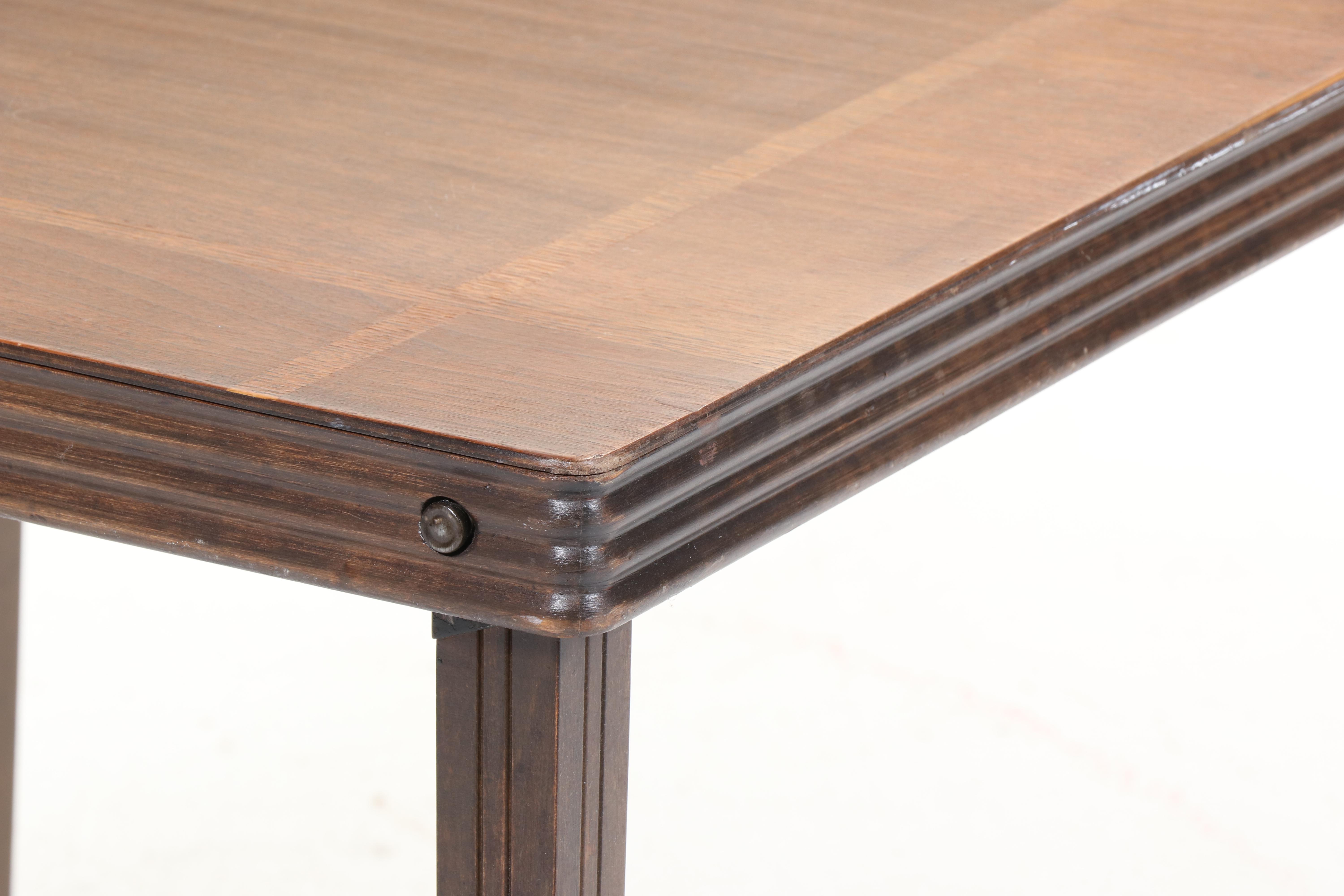 Castlewood Mfg. Co. Folding Wood Card Table, Mid-20th Century