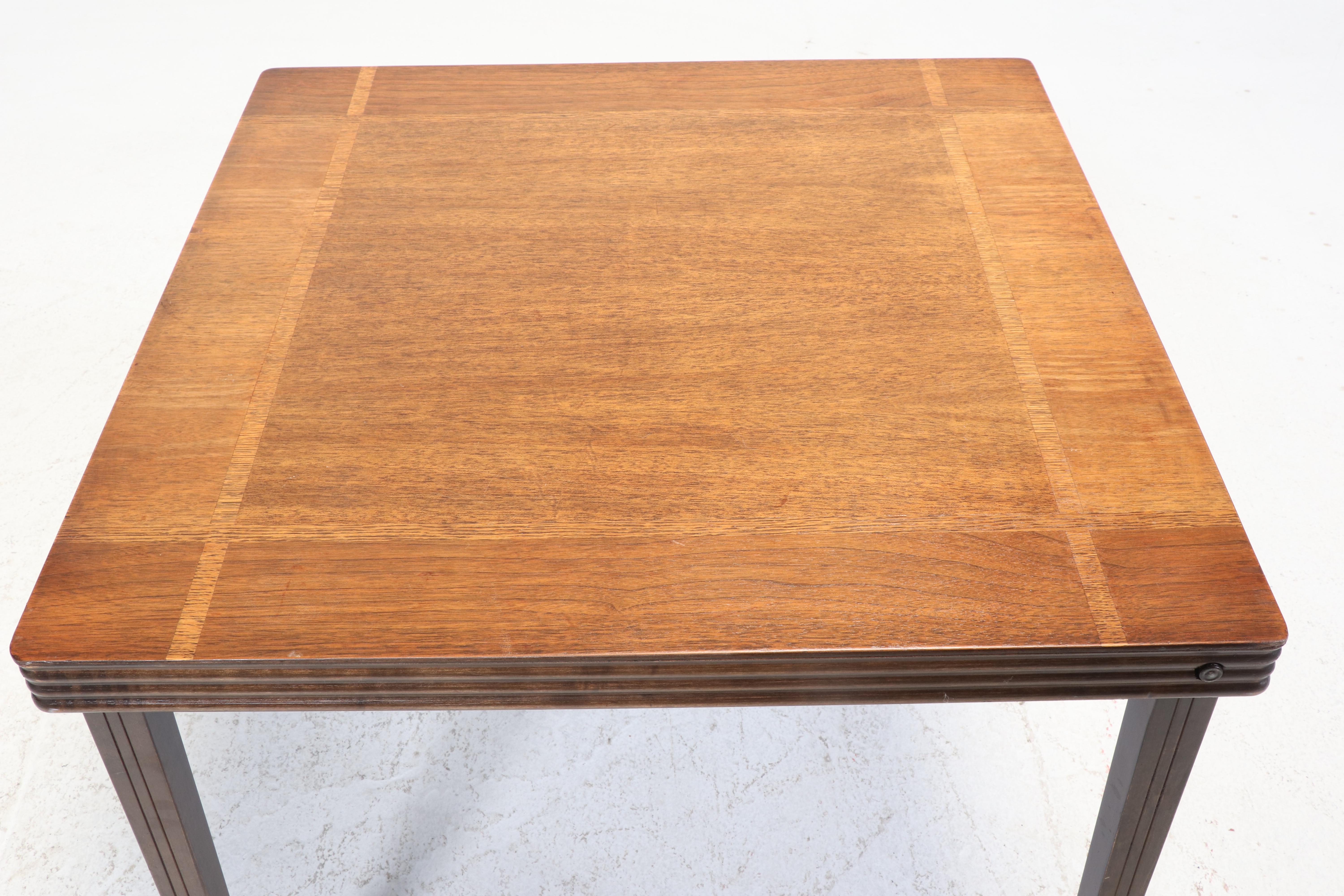 Castlewood Mfg. Co. Folding Wood Card Table, Mid-20th Century