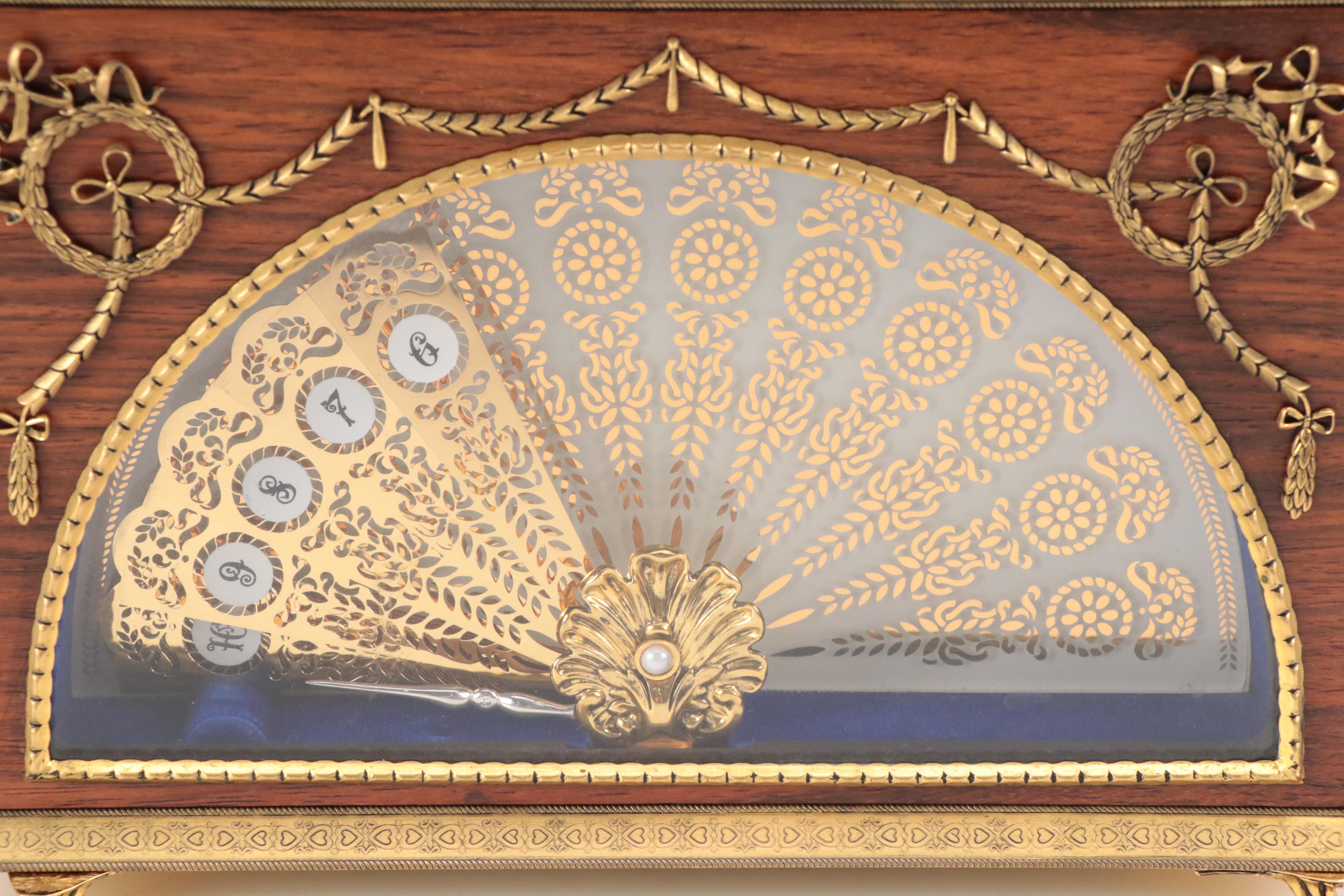 Franklin Mint House of Igor Carl Faberge "The Imperial Fan Clock"