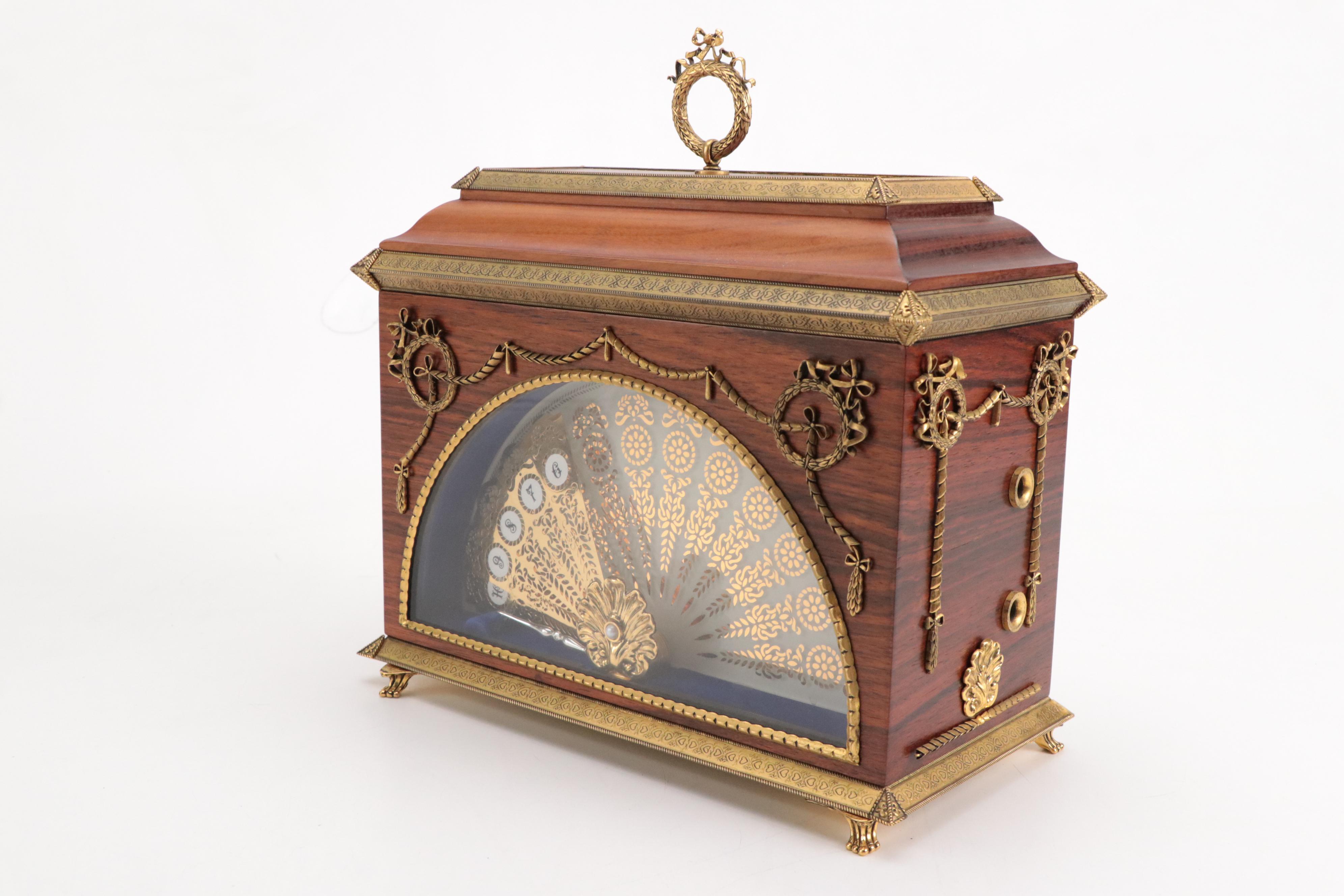 Franklin Mint House of Igor Carl Faberge "The Imperial Fan Clock"