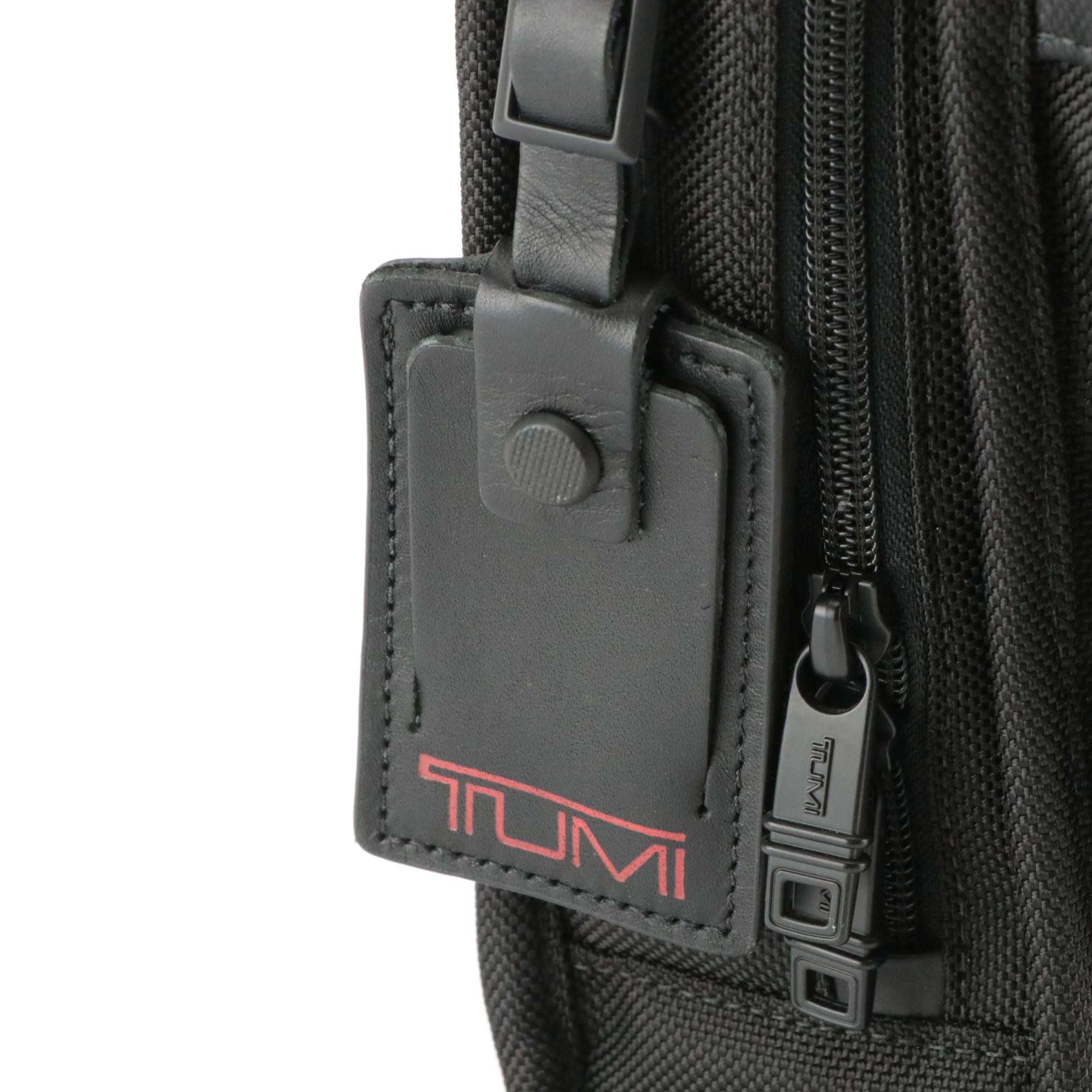 Tumi Alpha II Expandable Organizer Laptop Briefcase Bag in Black