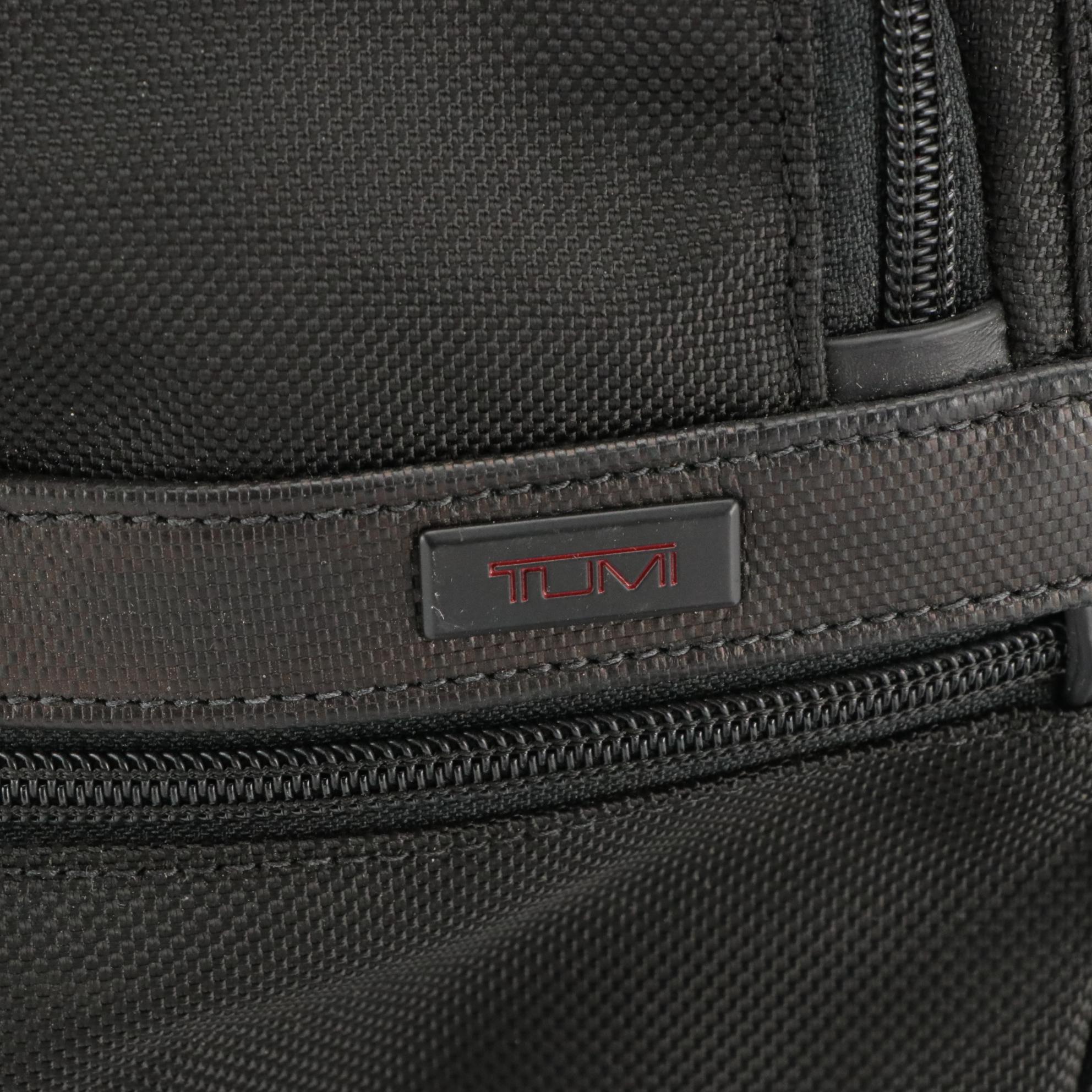 Tumi Alpha II Expandable Organizer Laptop Briefcase Bag in Black