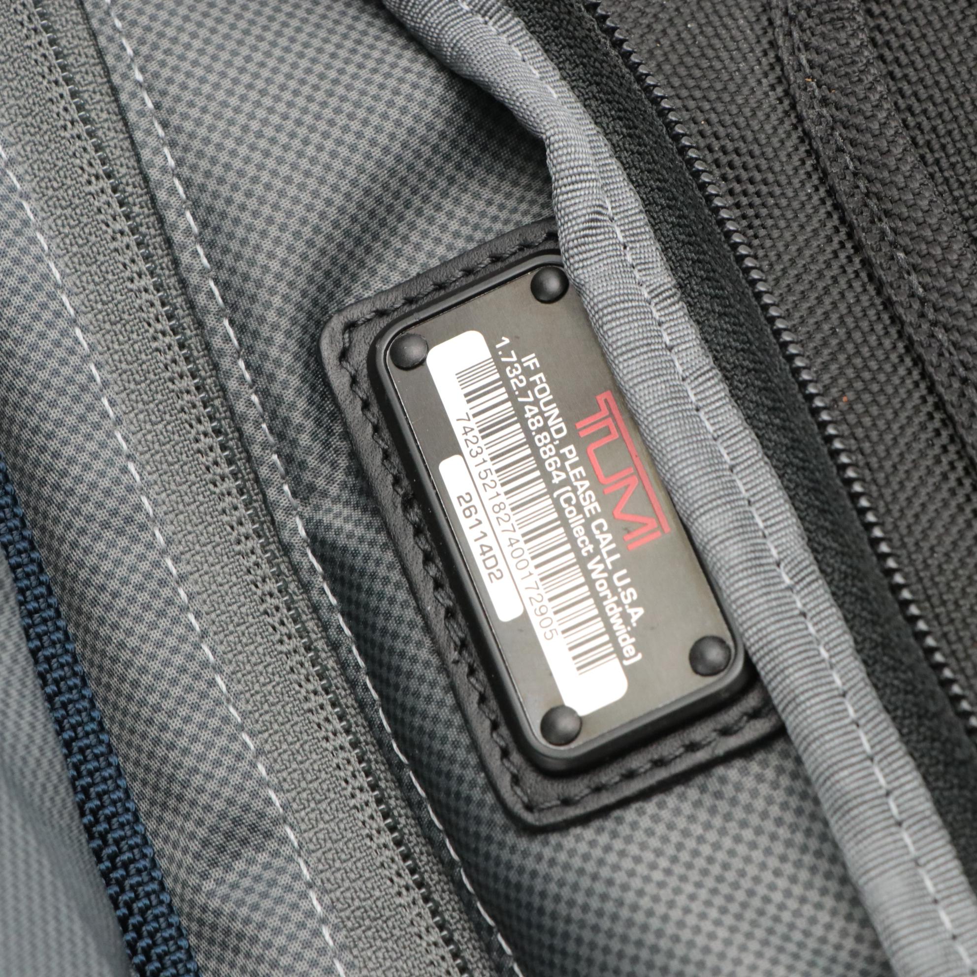 Tumi Alpha II Expandable Organizer Laptop Briefcase Bag in Black