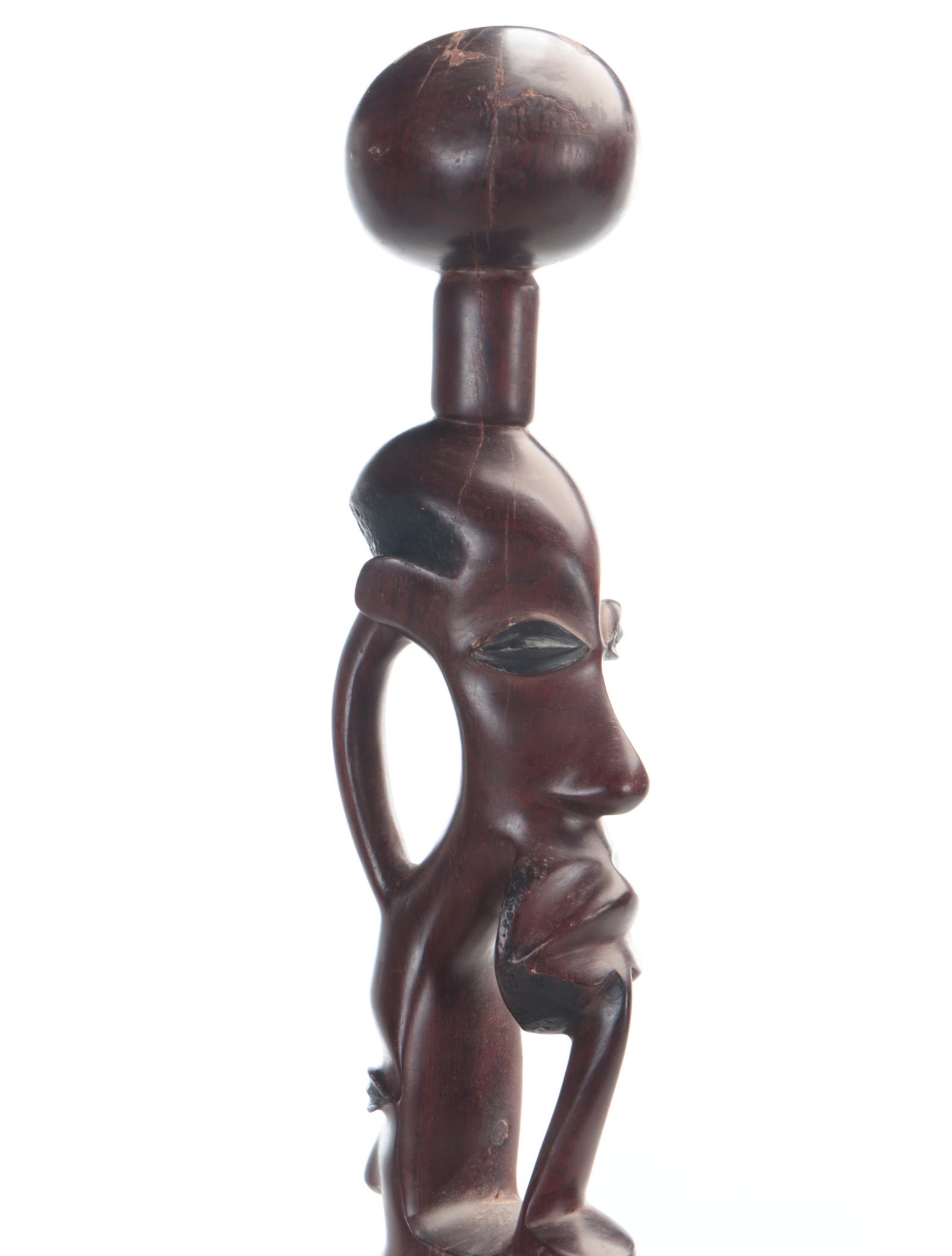 Carved Wood and Other Walking Sticks and Canes Featuring Abalone