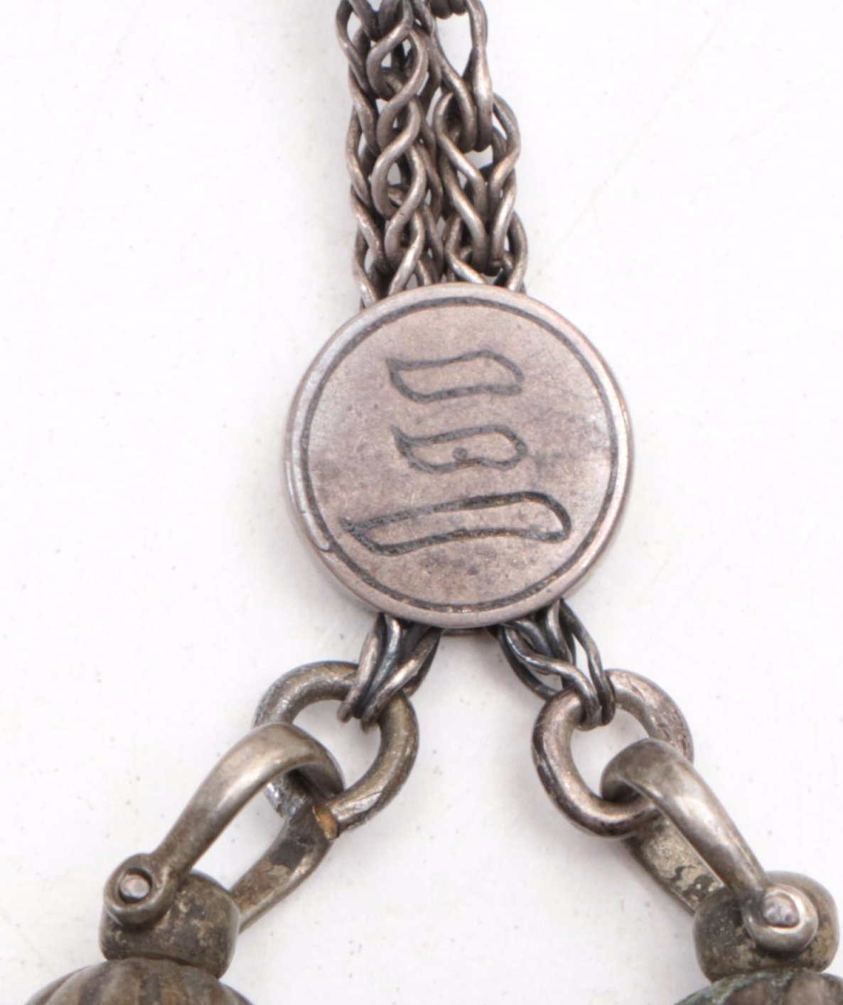 Japanese Meiji Period Bamboo/Brass Kiseru, Leather Case, and Tobacco Pouch