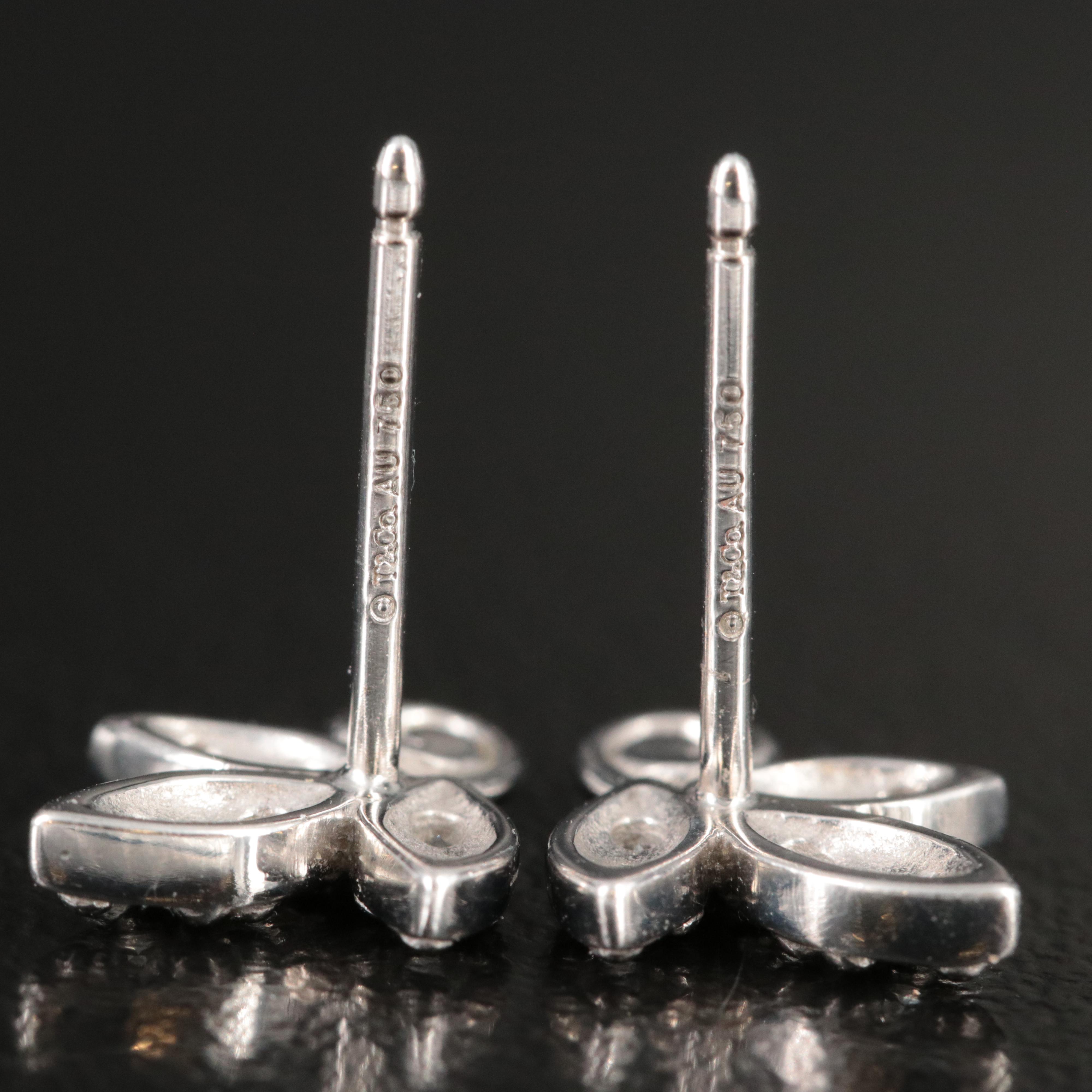 Paloma Picasso for Tiffany & Co. 18K and Diamond Olive Leaf Earrings