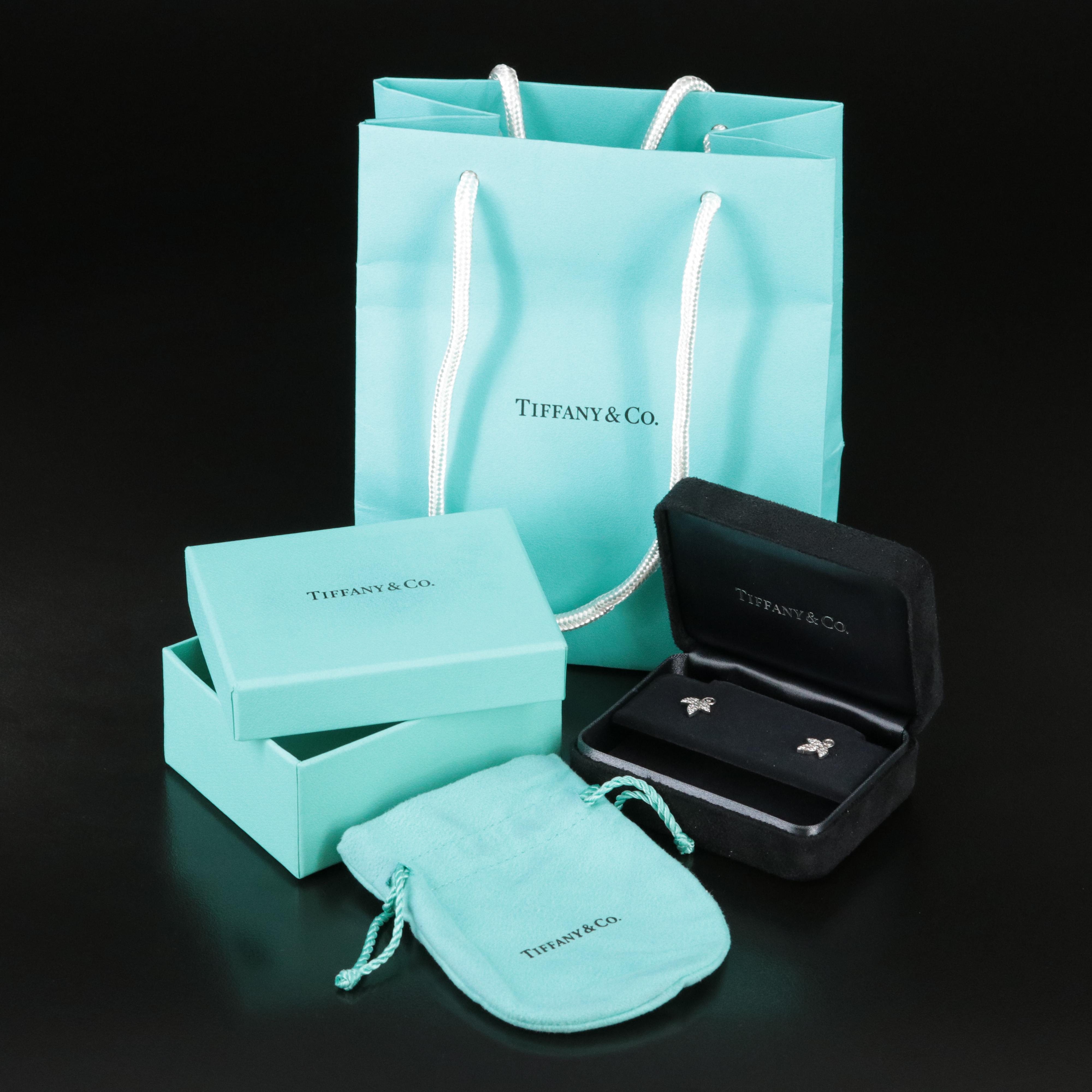 Paloma Picasso for Tiffany & Co. 18K and Diamond Olive Leaf Earrings