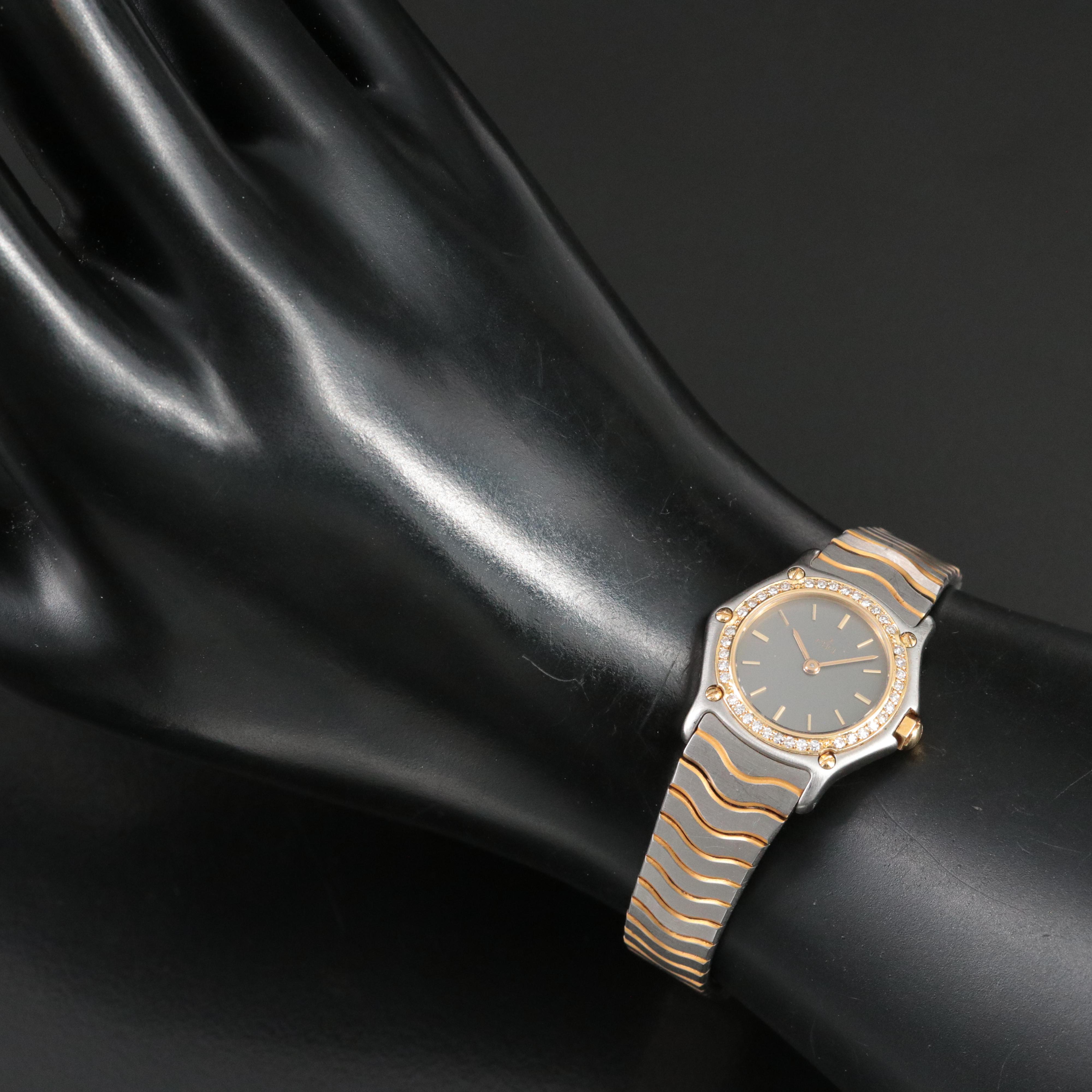 Ebel 18K Gold and Diamond Watch