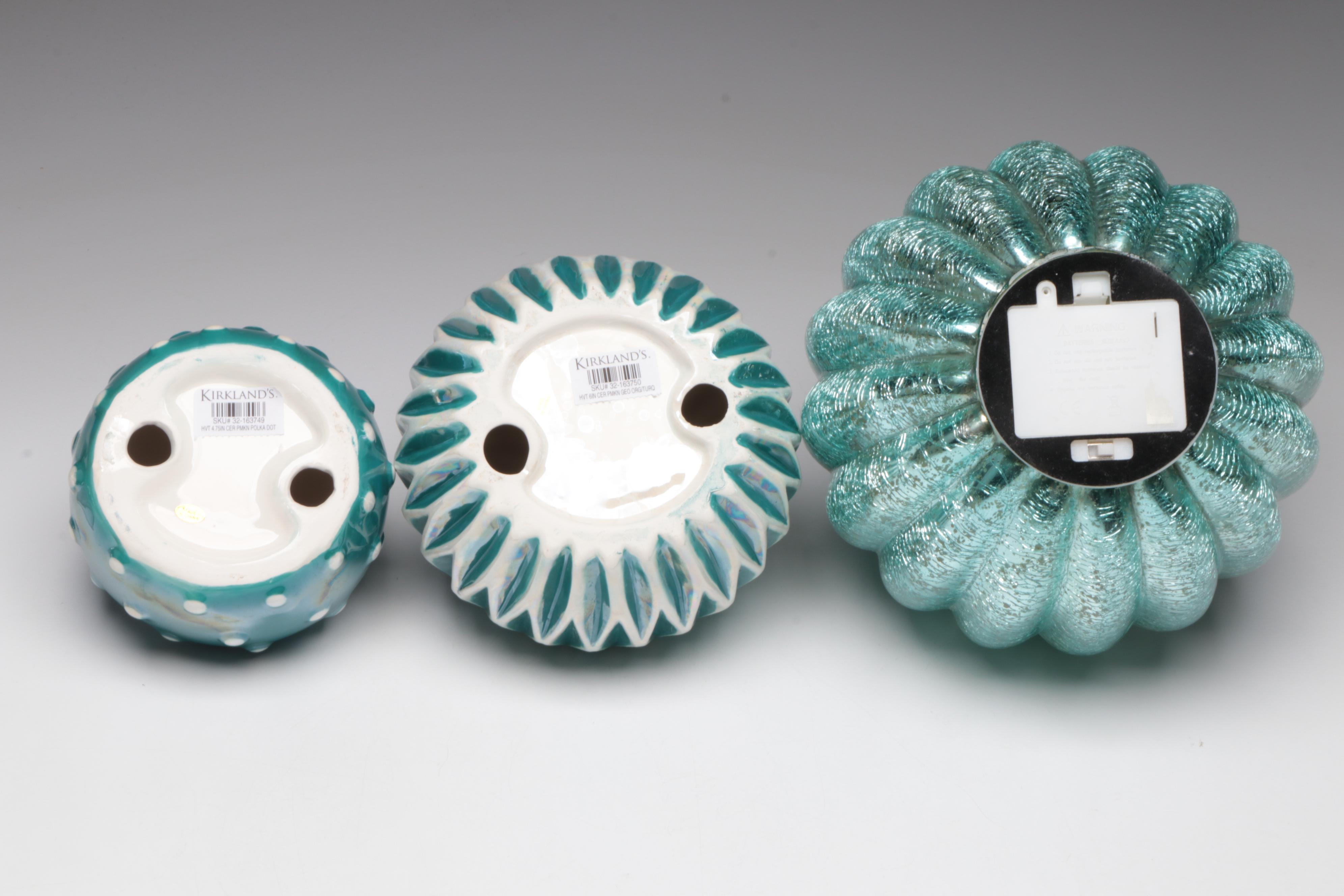 Kirkland Lusterware Figurines with Yankee Candle Glass Candle Holders and More