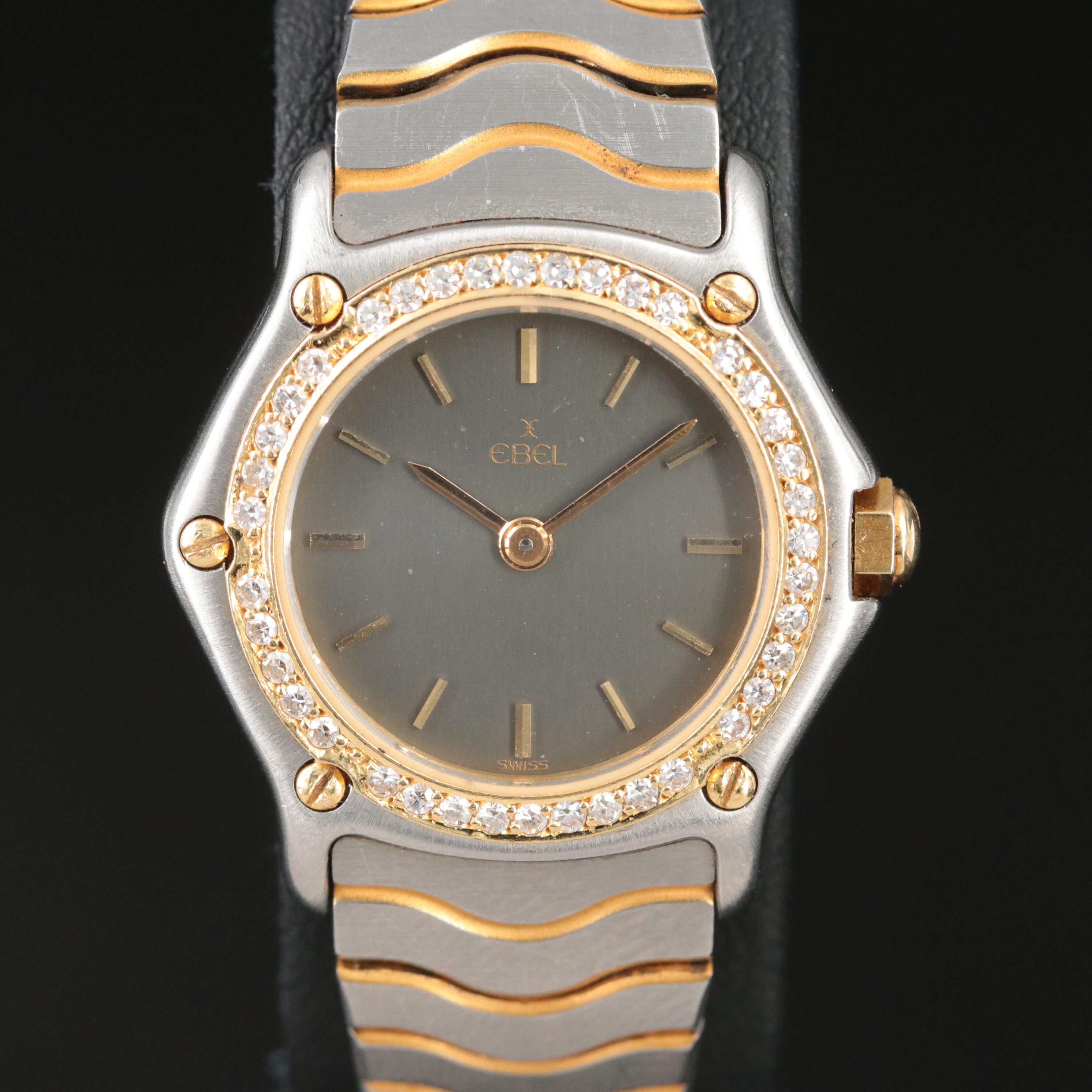 Ebel 18K Gold and Diamond Watch