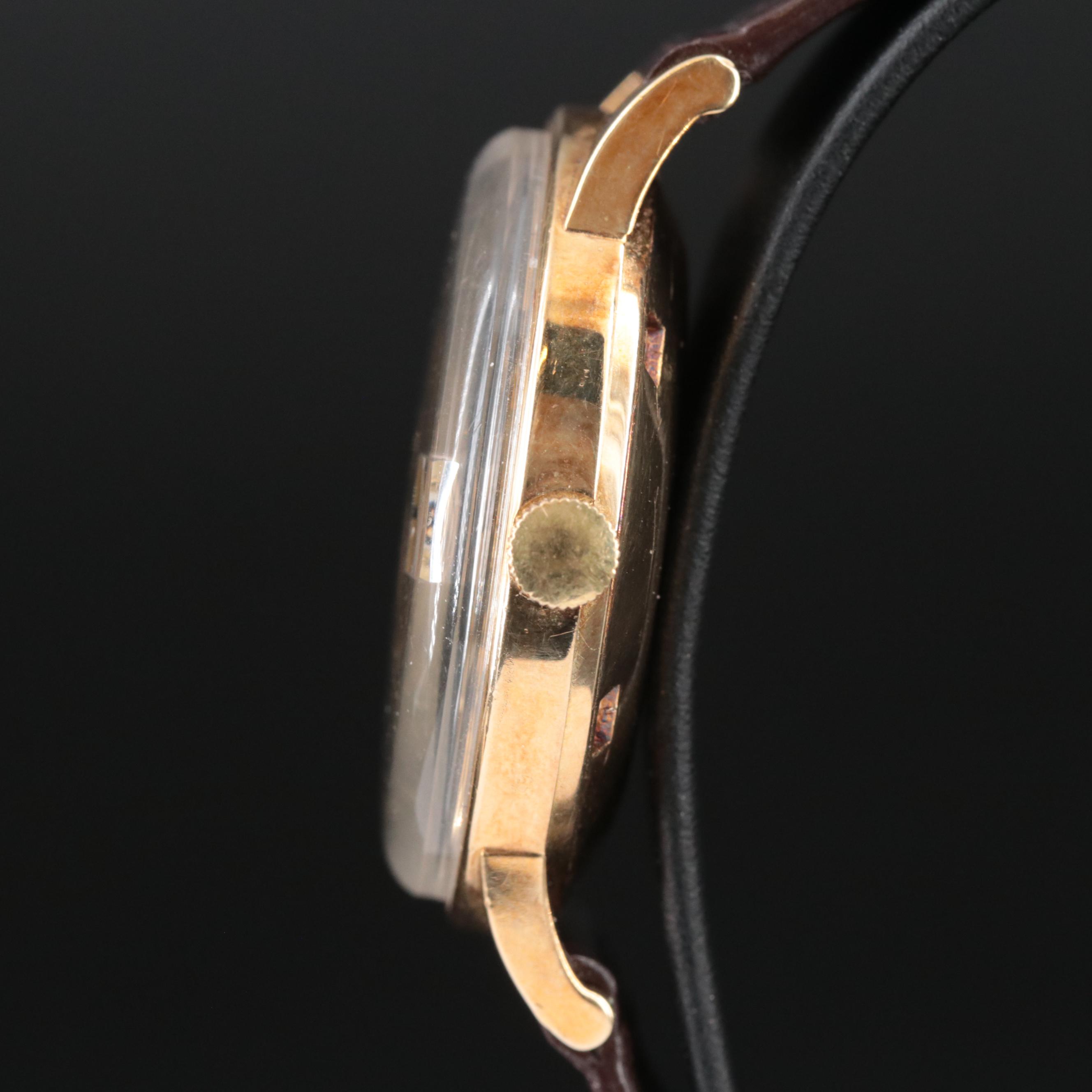 14K Movado Kingmatic Date Watch