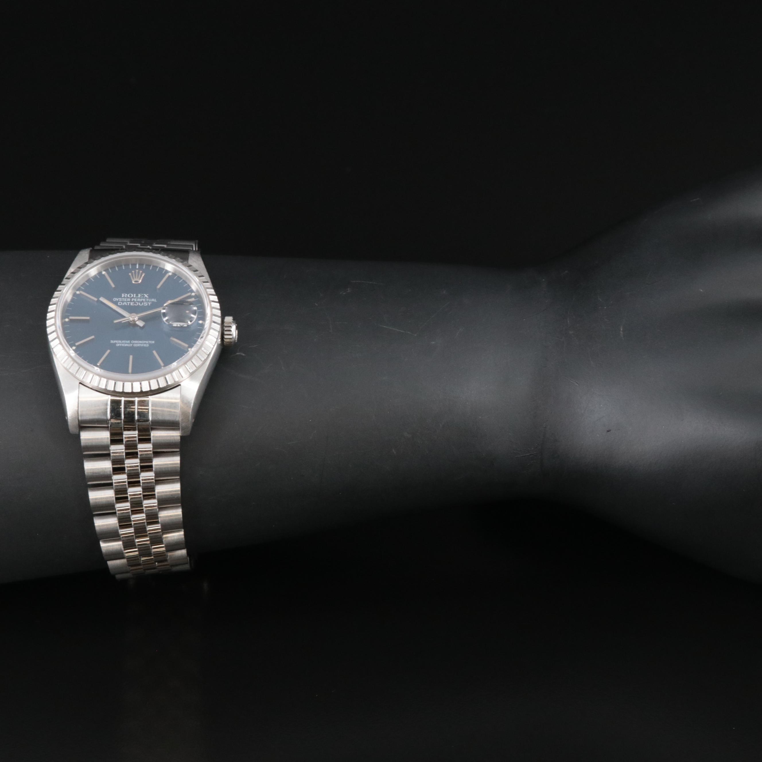 1991 Rolex Datejust 16220 Steel Watch