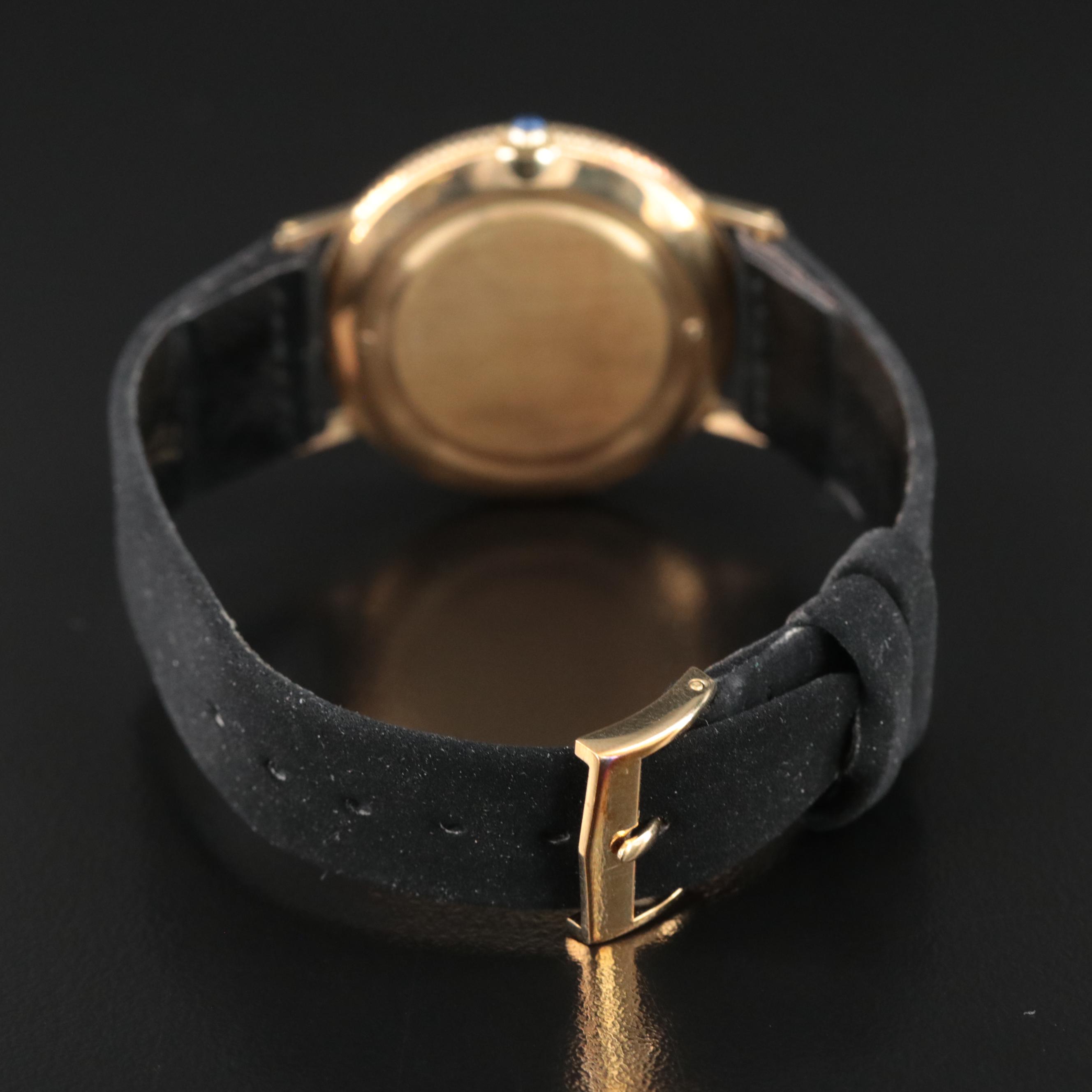 Lucien Piccard 14K Gold Coin Style Watch