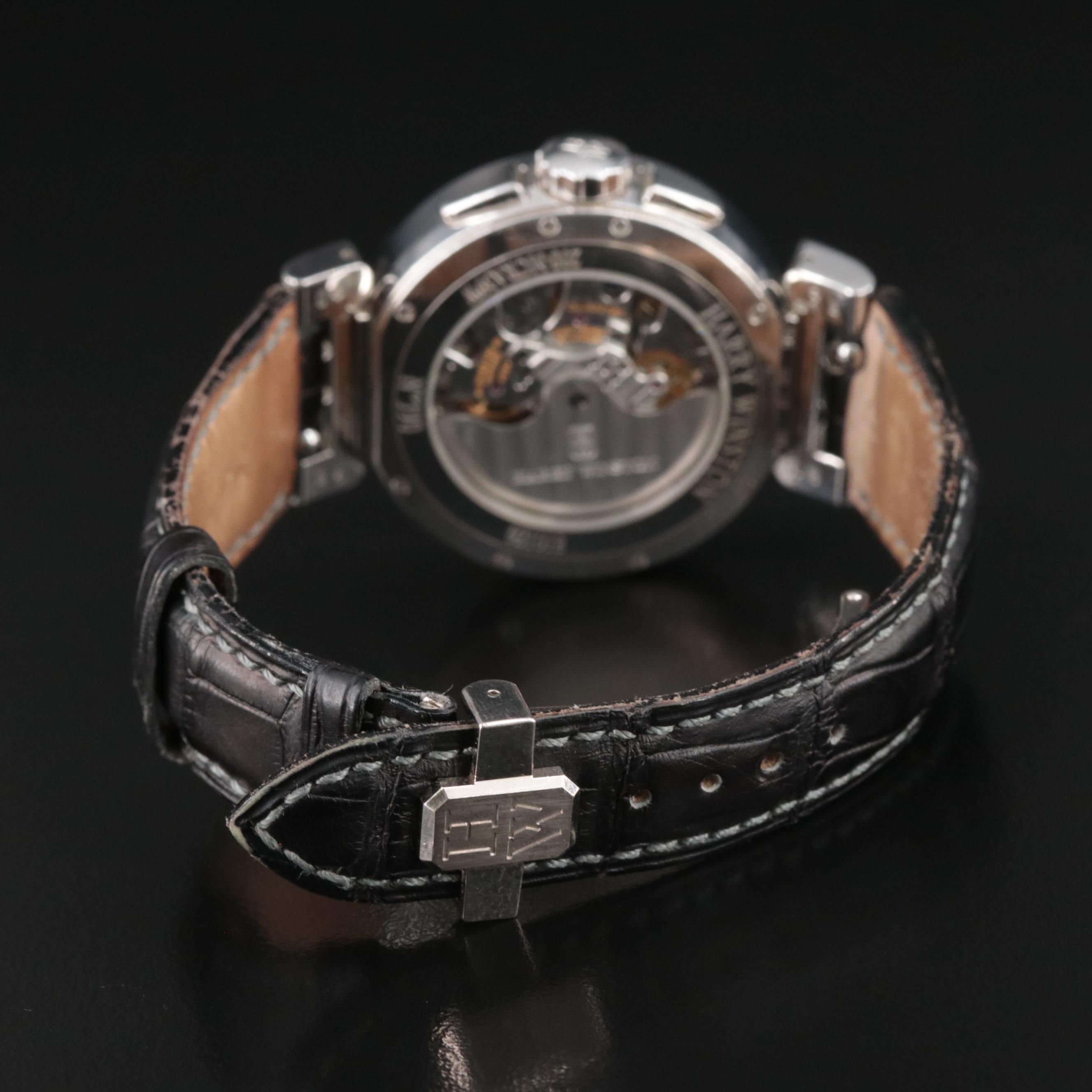 Harry Winston Premier Excenter Triple Retrograde Chronograph 18K Watch
