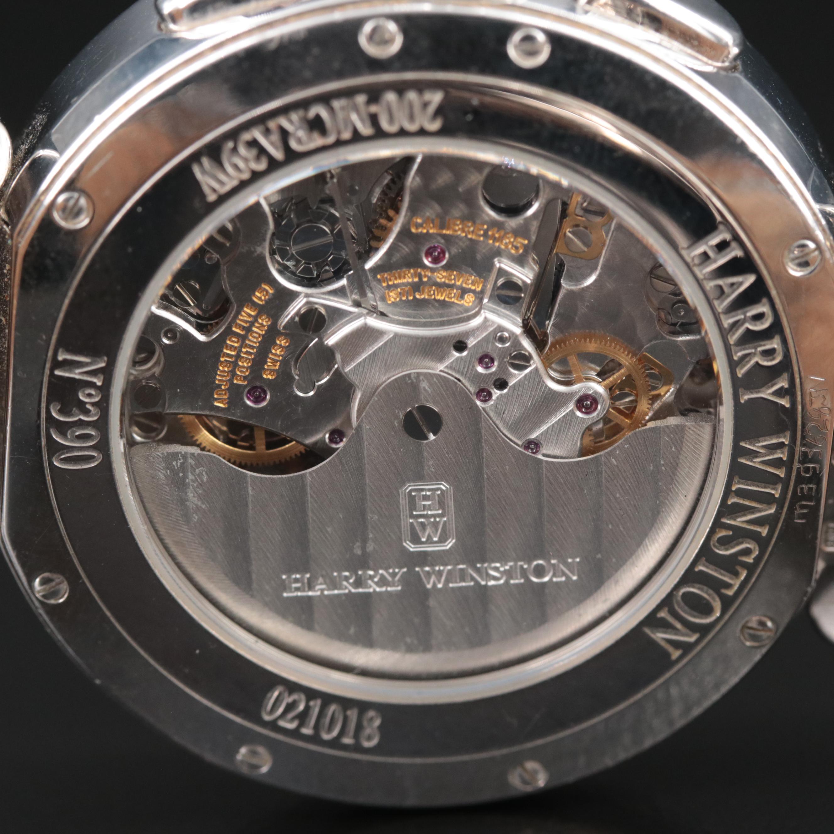 Harry Winston Premier Excenter Triple Retrograde Chronograph 18K Watch