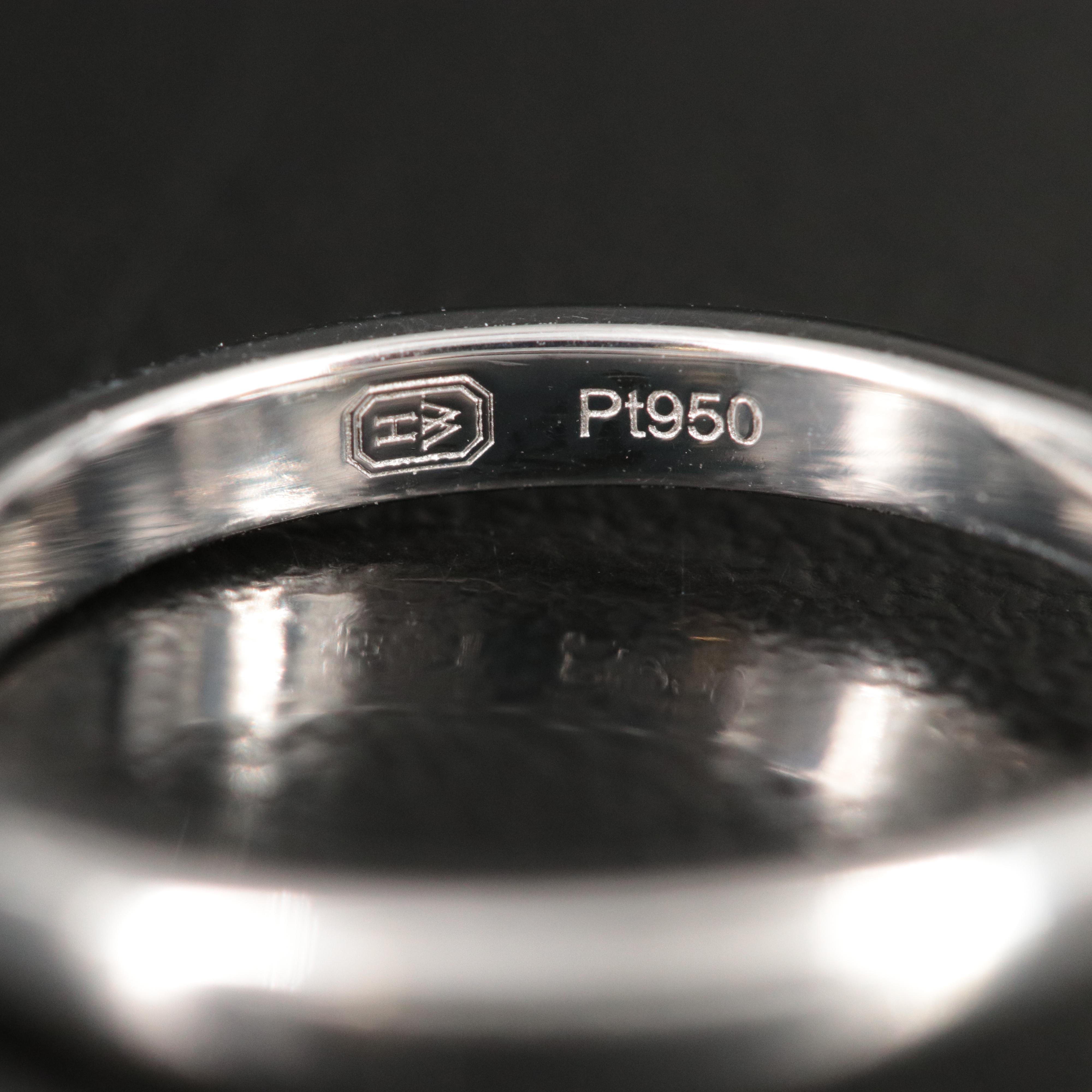 Harry Winston Platinum 1.30 CTW HW Logo Micropavé Ring with GIA Report