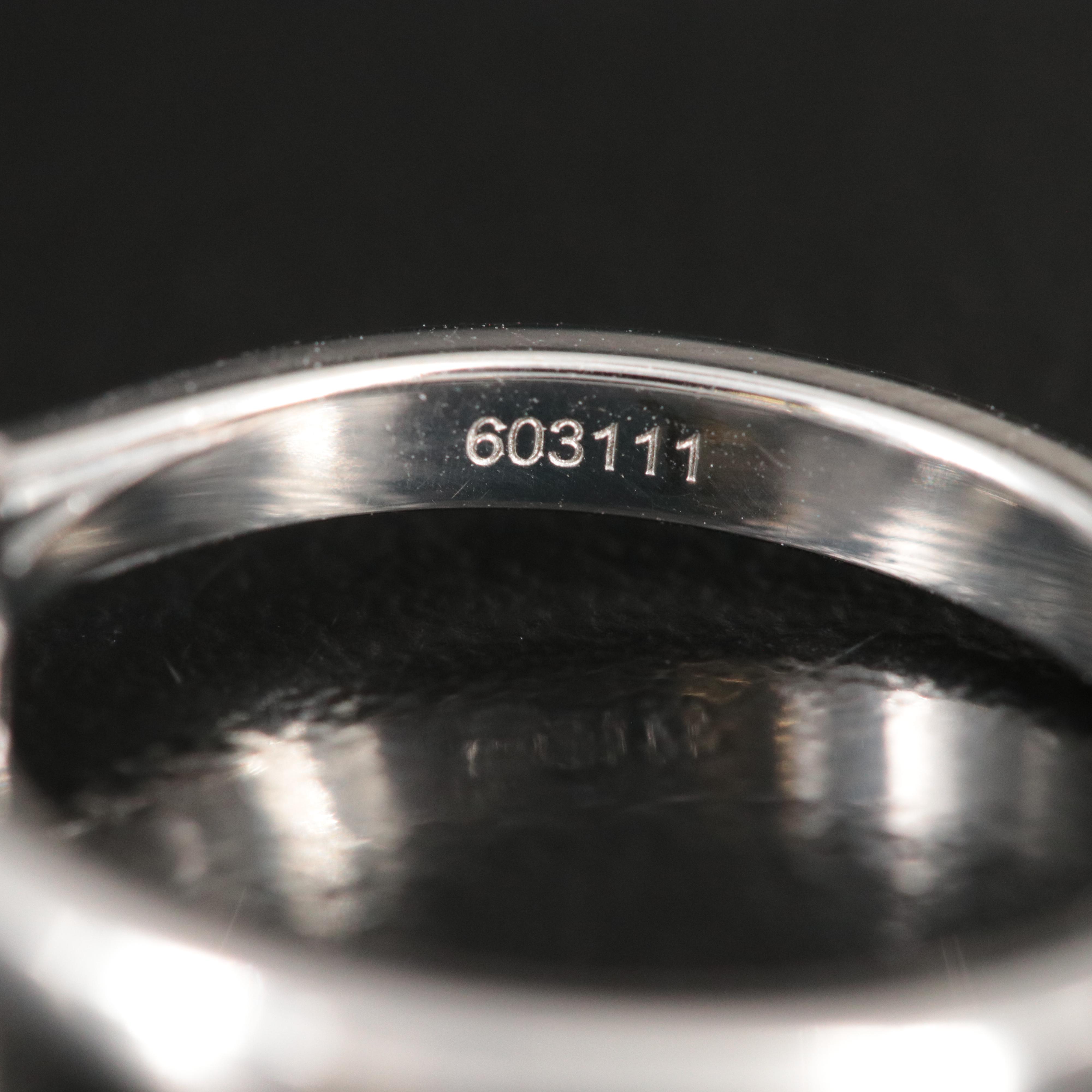 Harry Winston Platinum 1.30 CTW HW Logo Micropavé Ring with GIA Report