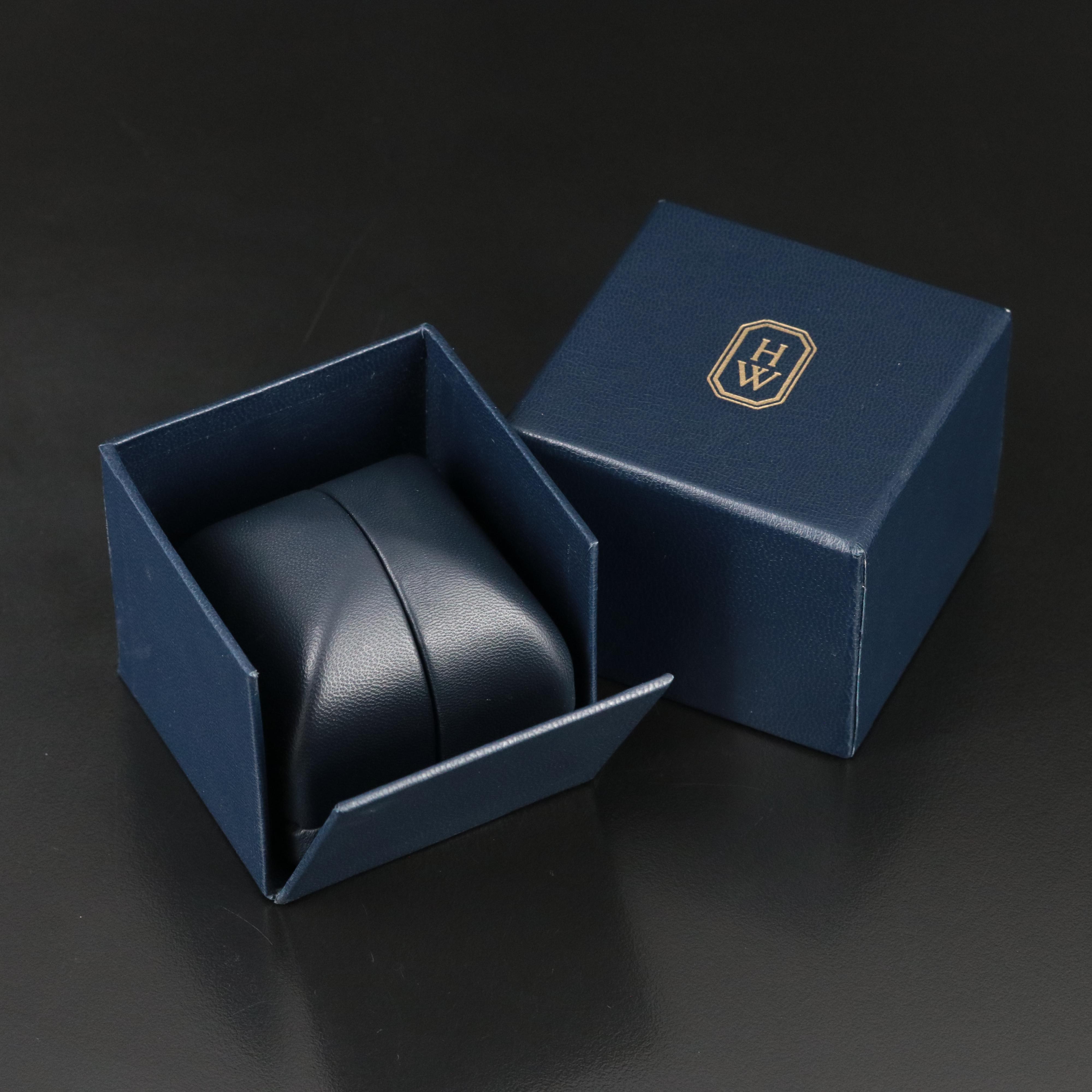 Harry Winston Platinum 1.30 CTW HW Logo Micropavé Ring with GIA Report