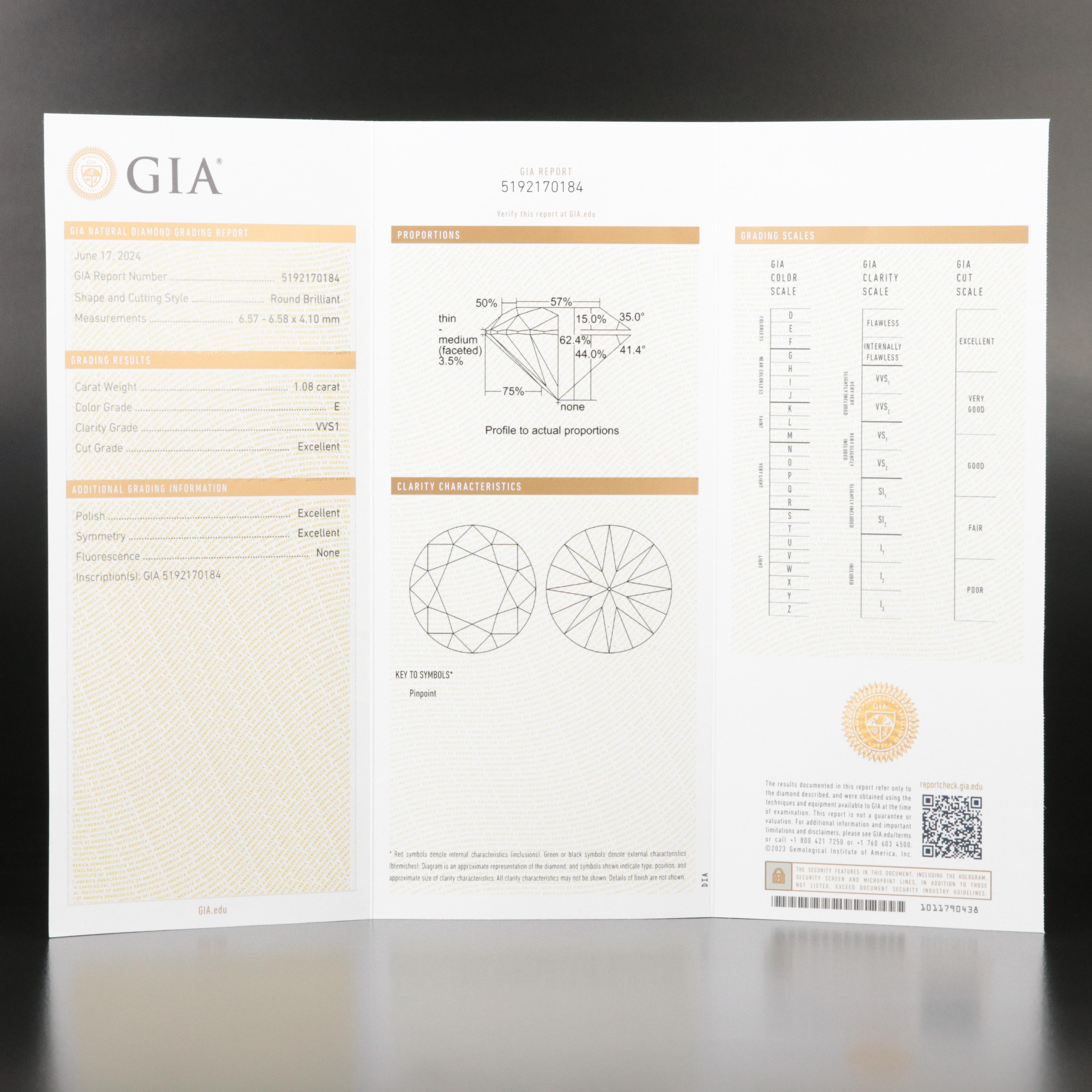 Harry Winston Platinum 1.30 CTW HW Logo Micropavé Ring with GIA Report