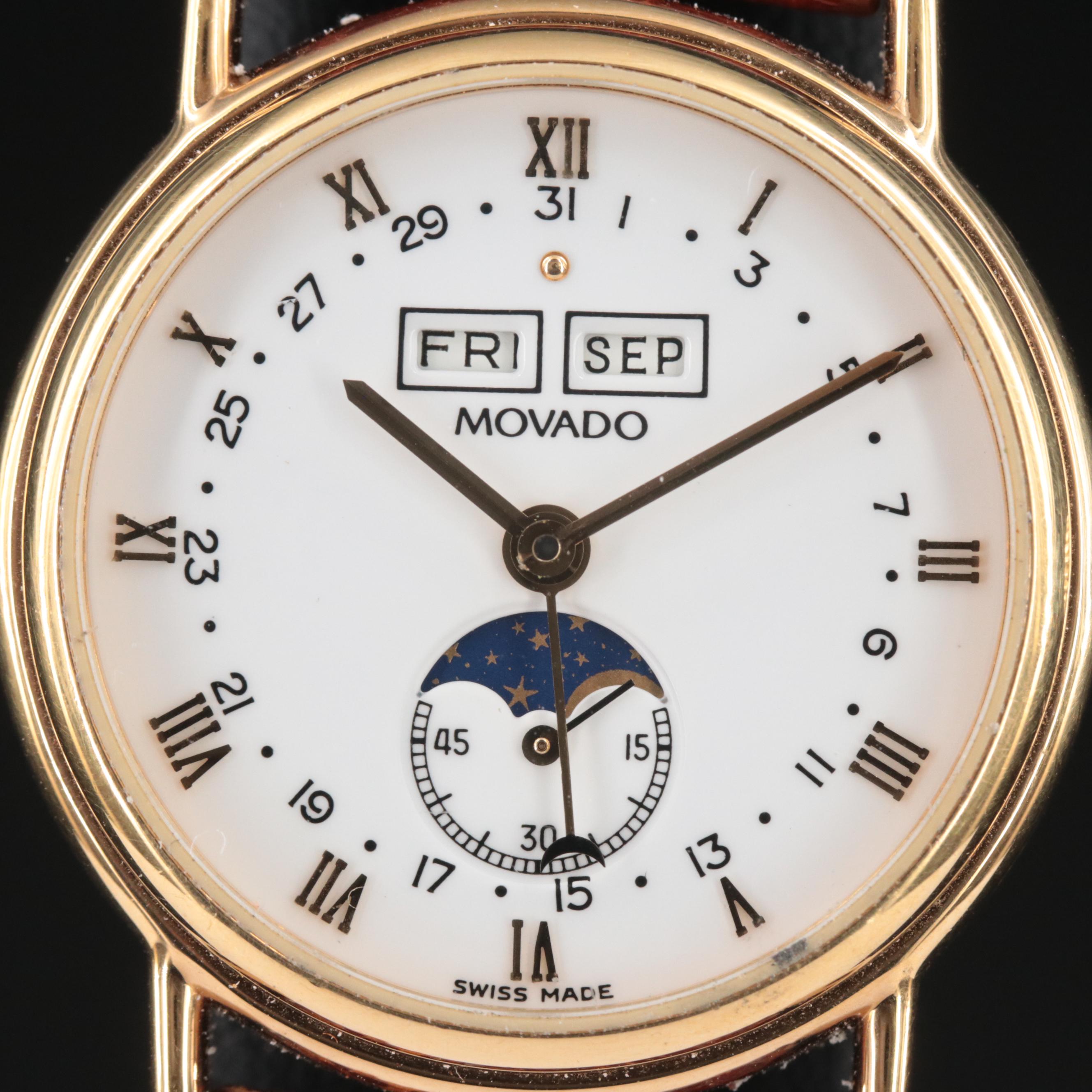 Movado Triple Date Moon Phase Watch