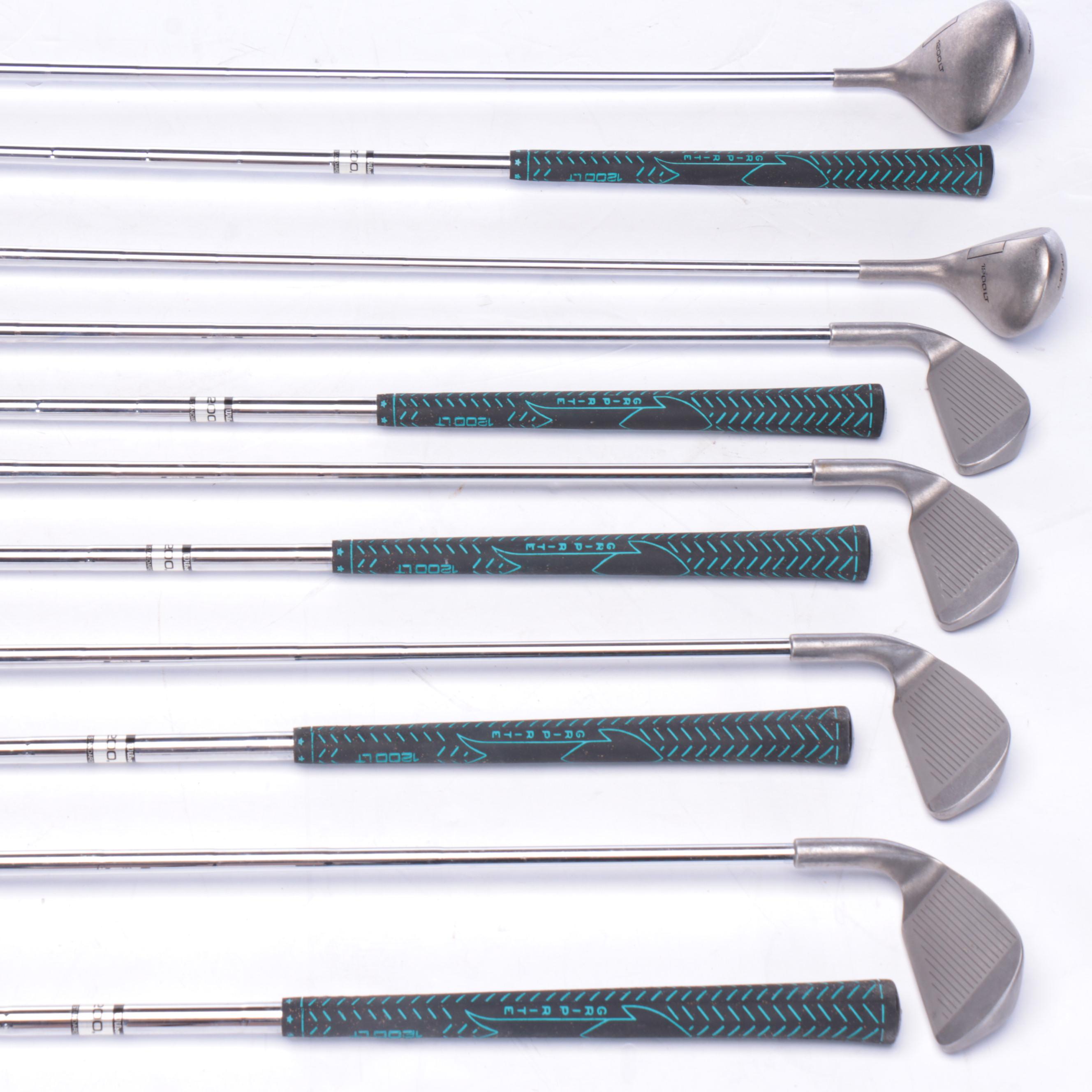 Wilson 1200LT Clubs Including Woods and Irons, Late 20th Century