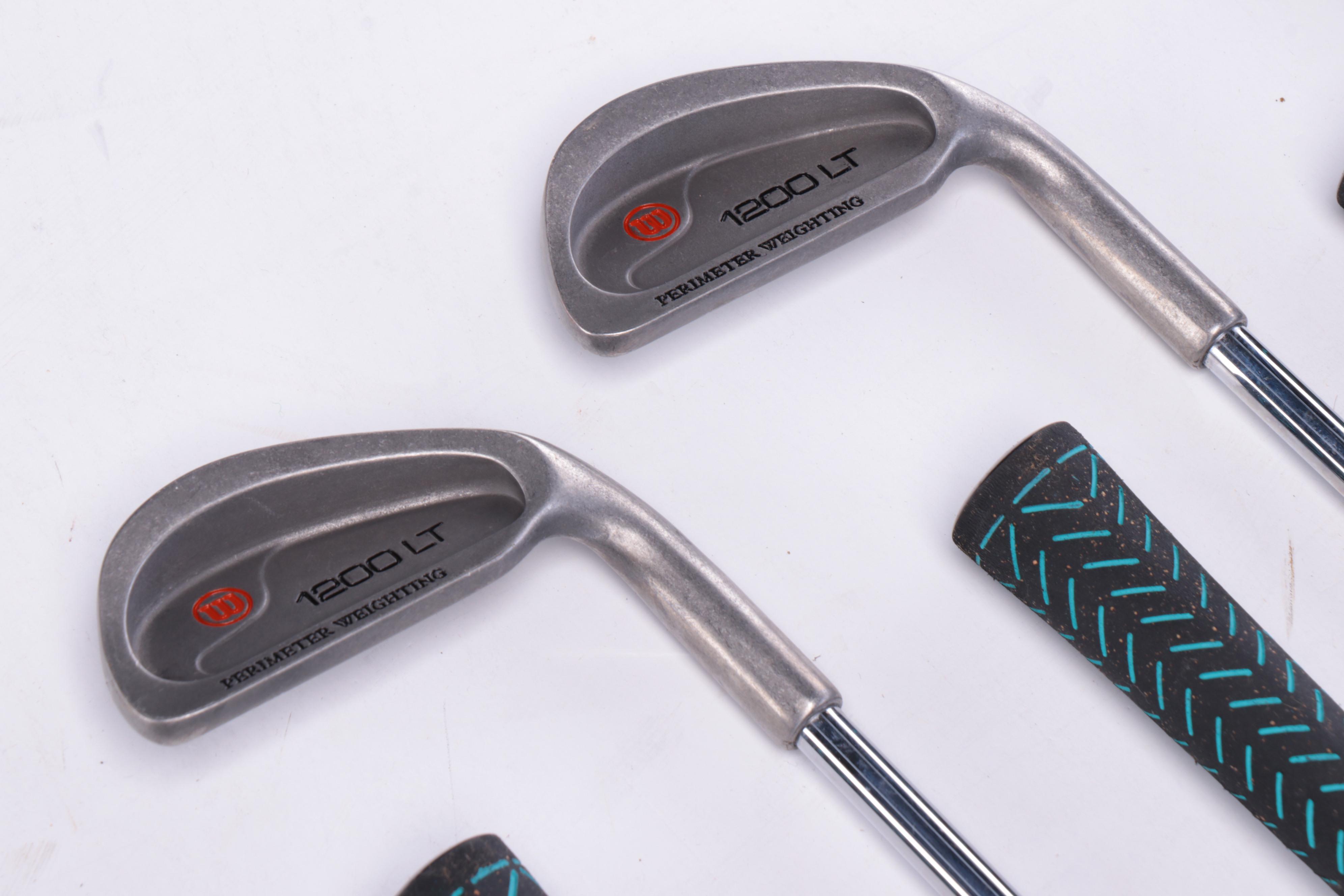 Wilson 1200LT Clubs Including Woods and Irons, Late 20th Century