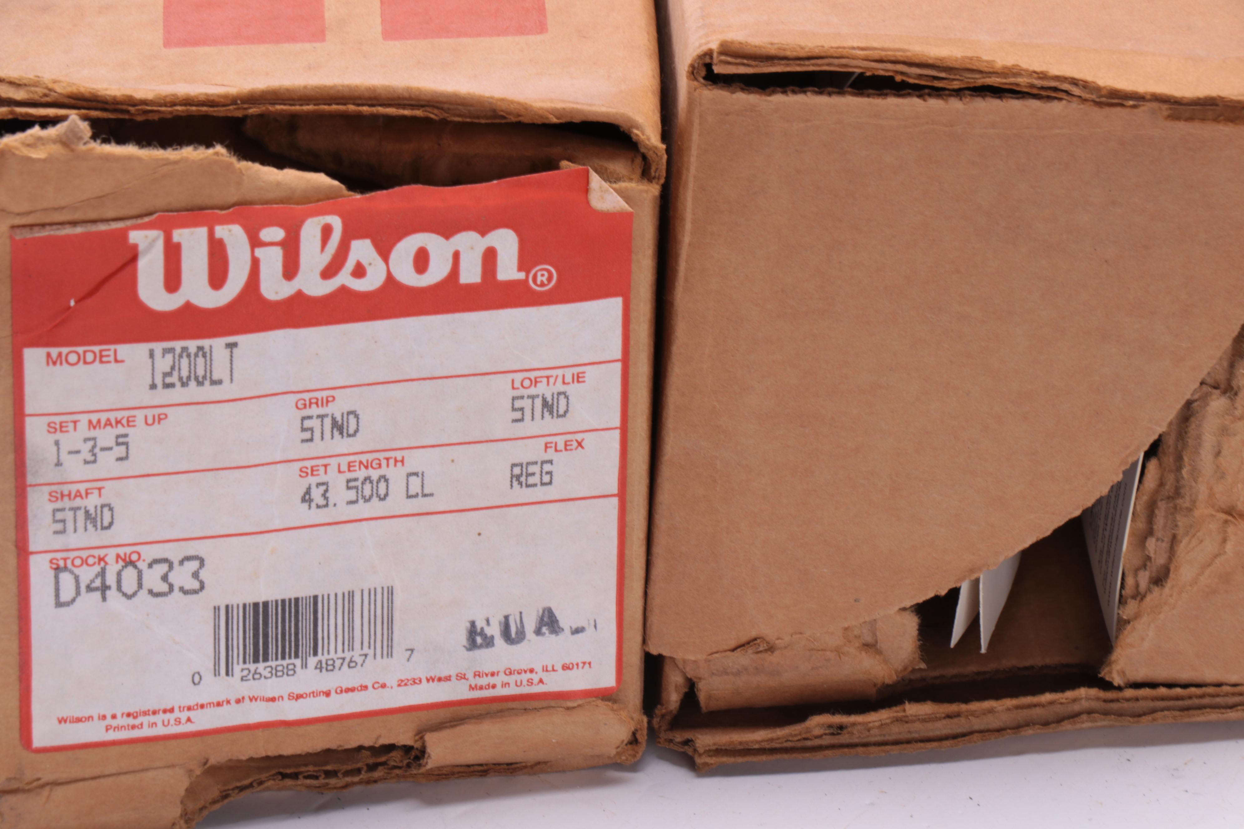 Wilson 1200LT Clubs Including Woods and Irons, Late 20th Century