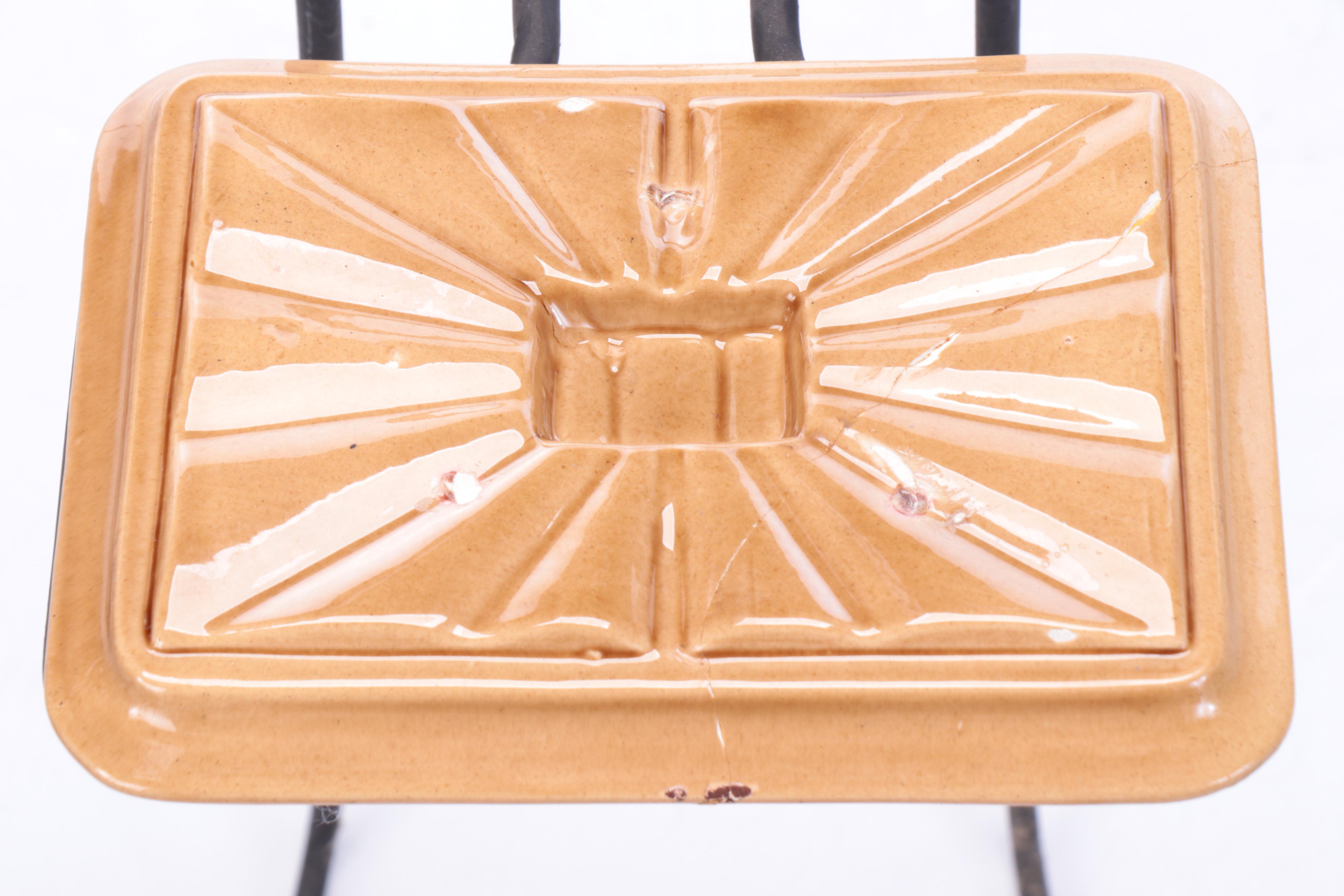 MCM Studio Haeger Art Pottery Standing Ash Receiver with Hairpin Legs