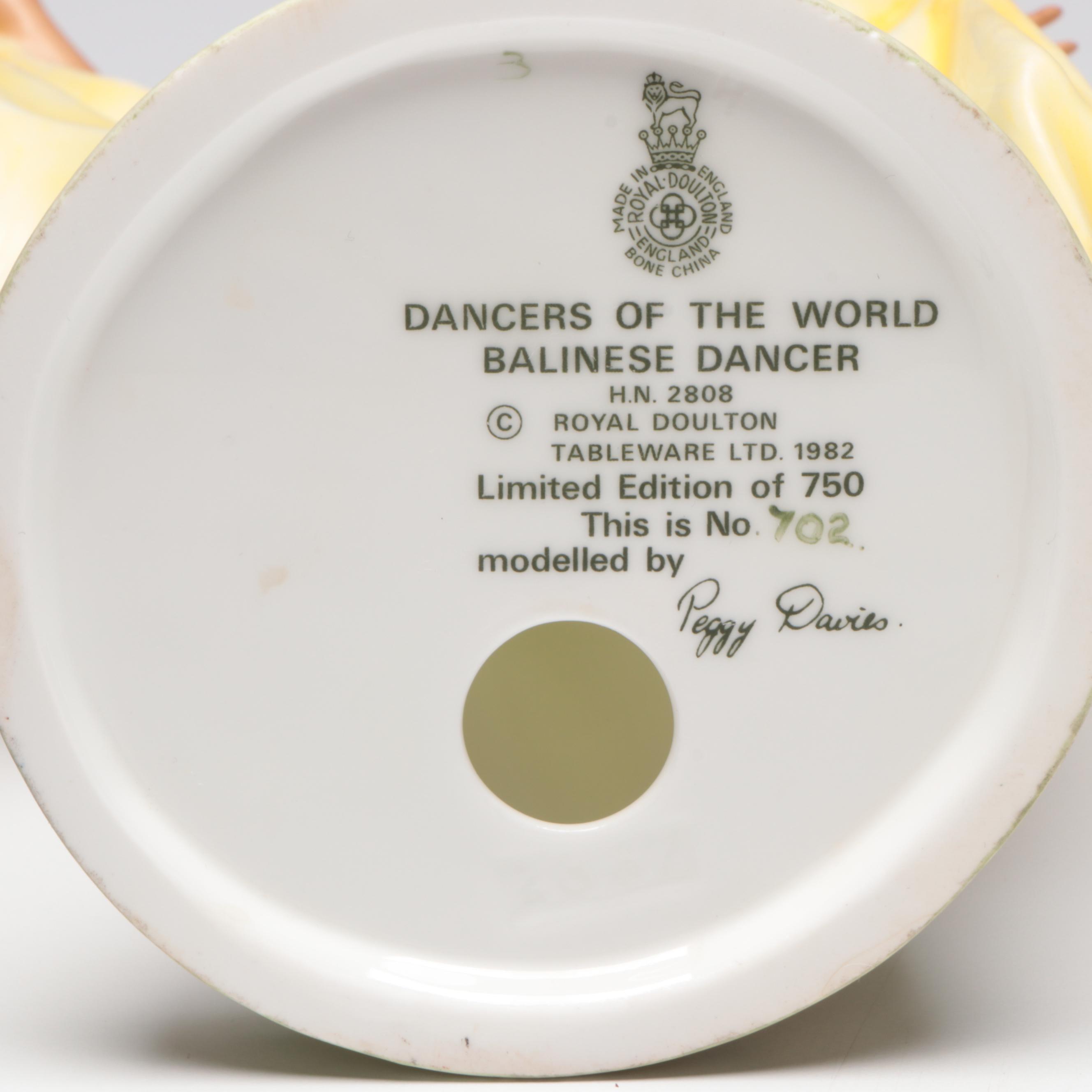 Royal Doulton "Balinese Dancer" Limited Edition Bone China Figurine