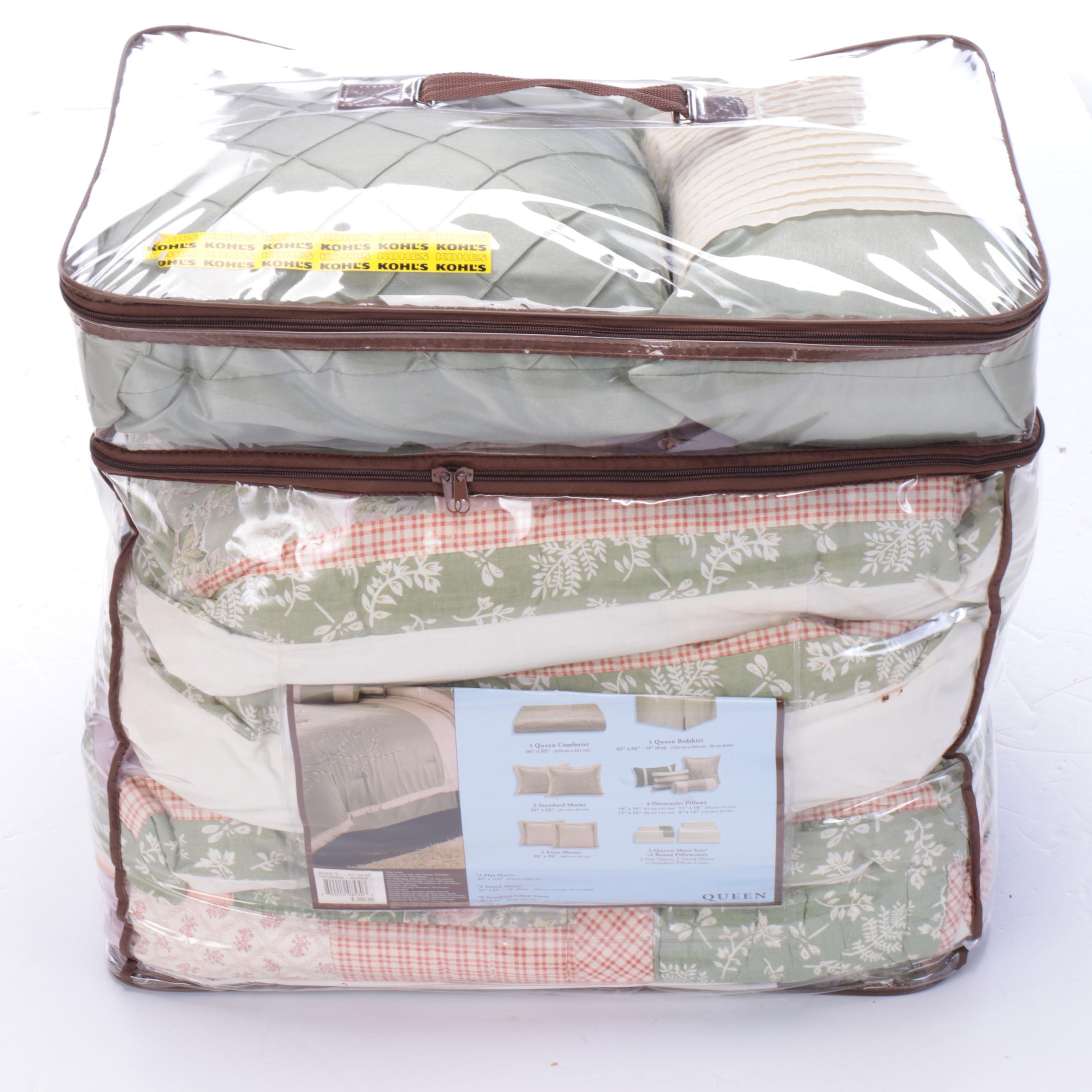 Home Classics Queen 20-Piece Bedding Set & Seven-Piece Comforter Set