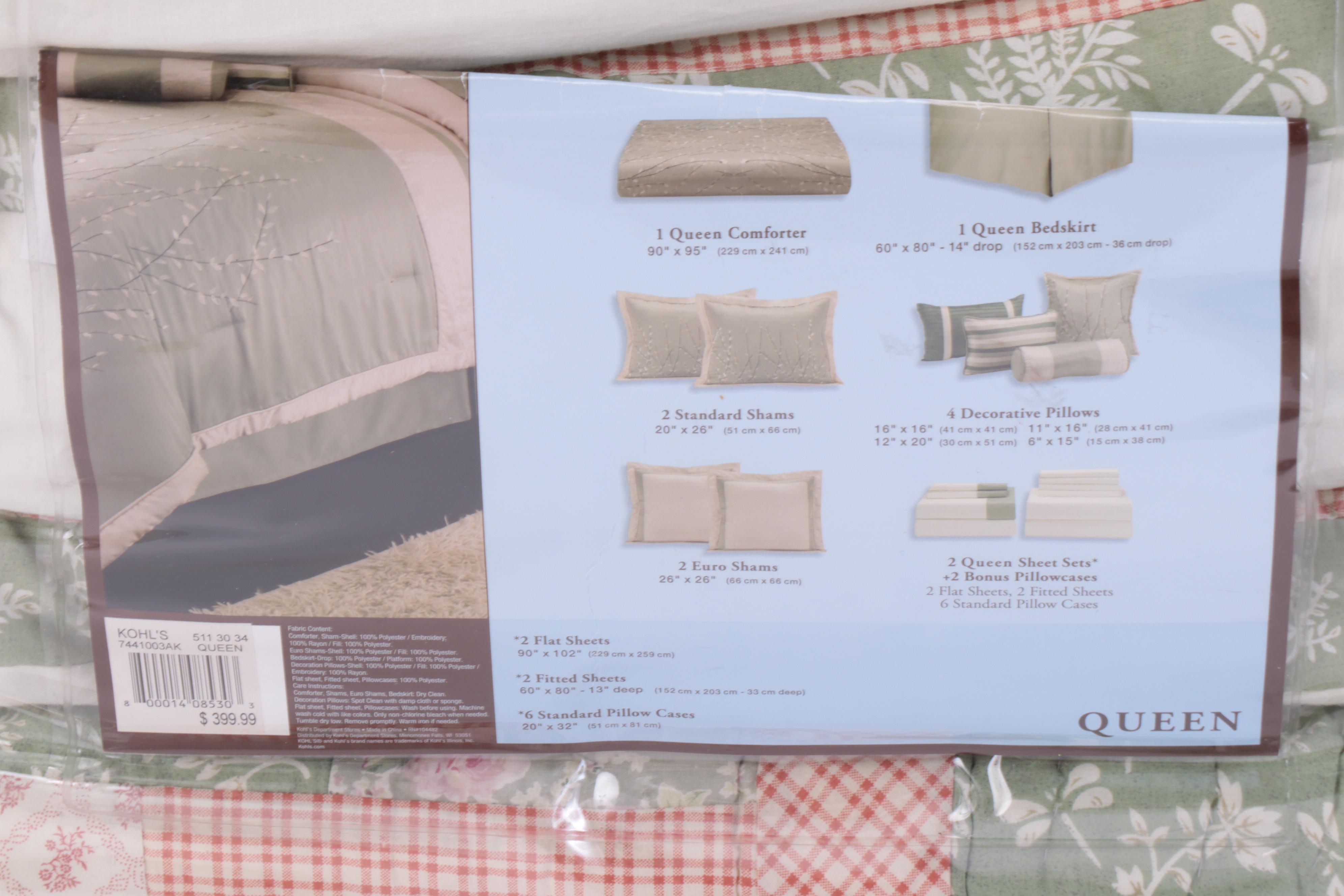 Home Classics Queen 20-Piece Bedding Set & Seven-Piece Comforter Set