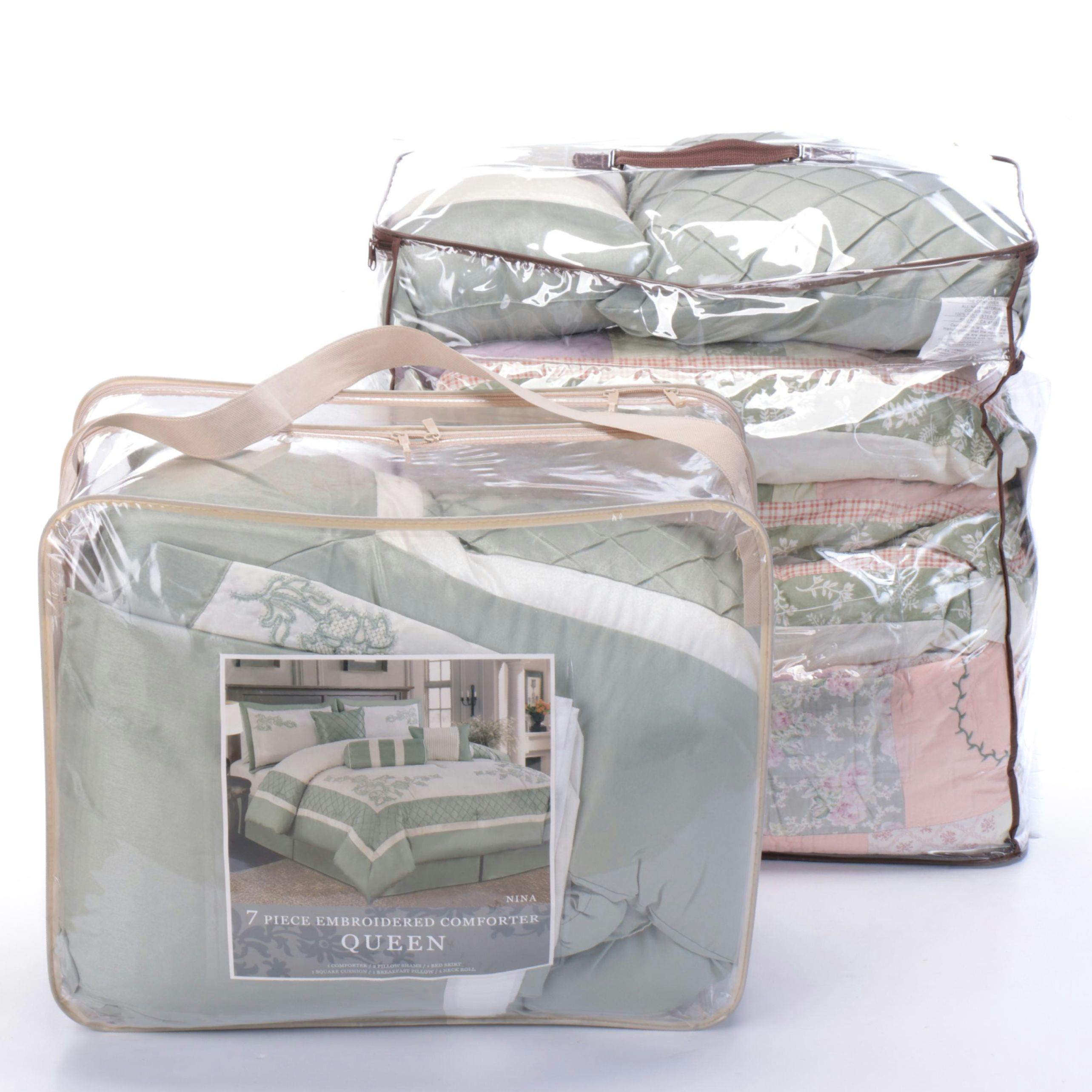 Home Classics Queen 20-Piece Bedding Set & Seven-Piece Comforter Set